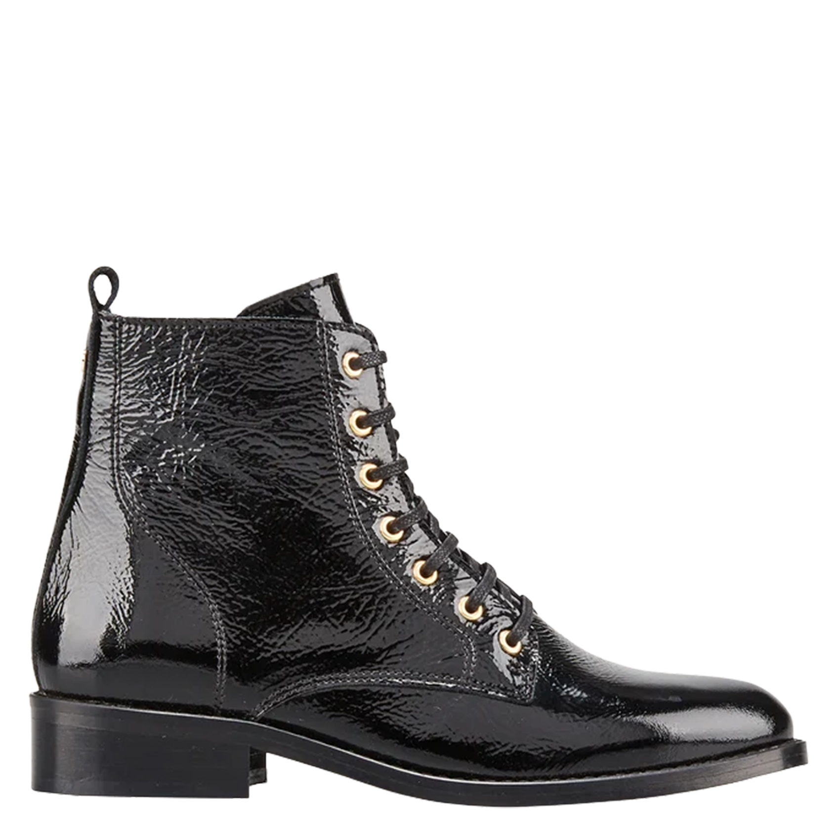 Bianca leather ankle boots COSMOPARIS Black