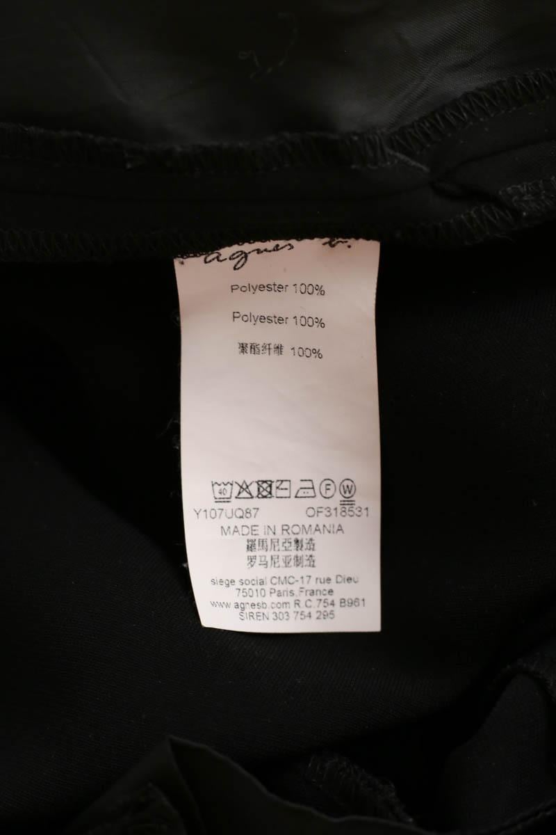 Pantalon droit AGNES B. - Seconde Main Noir