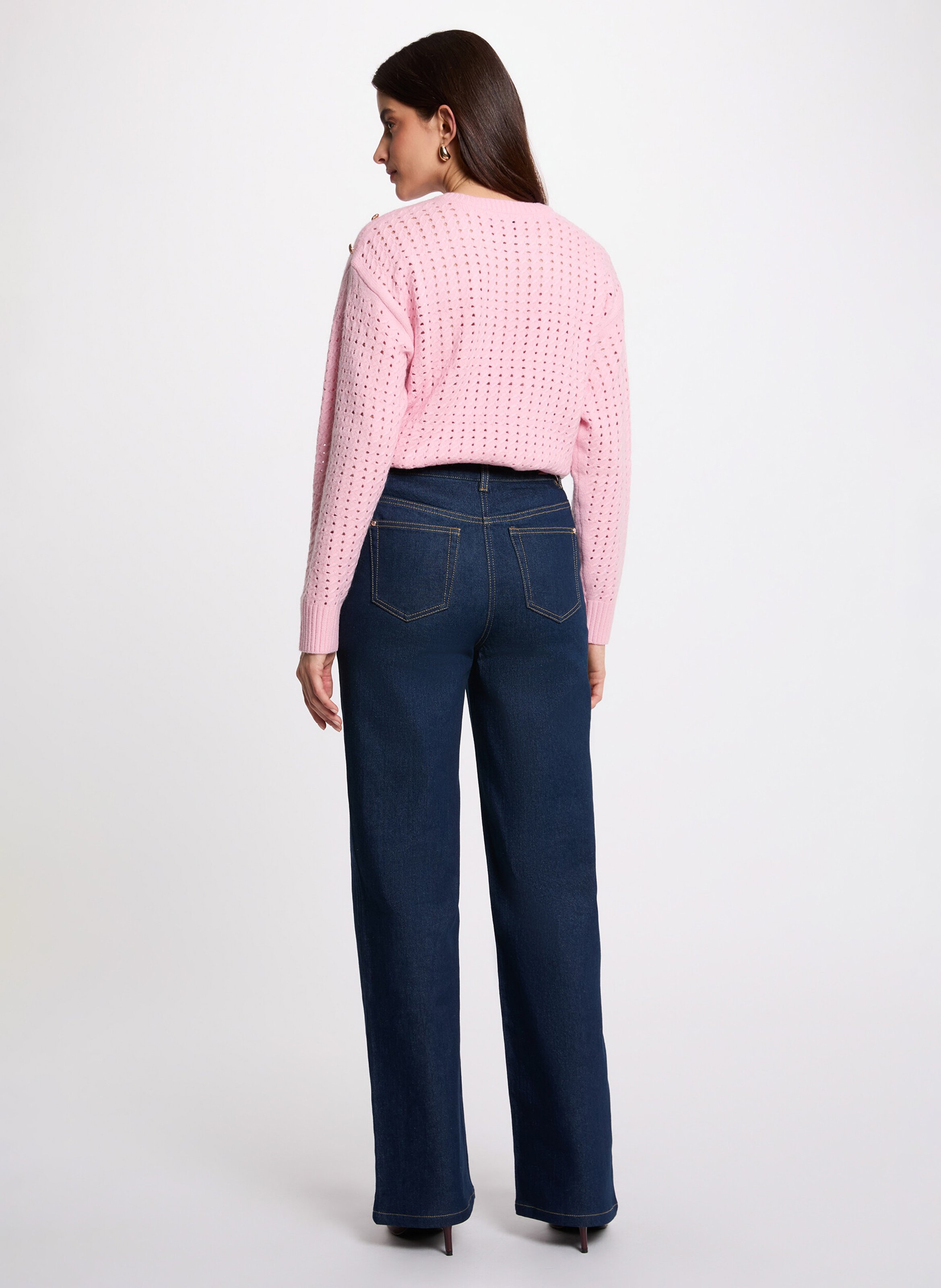 Pull col rond MORGAN Rose