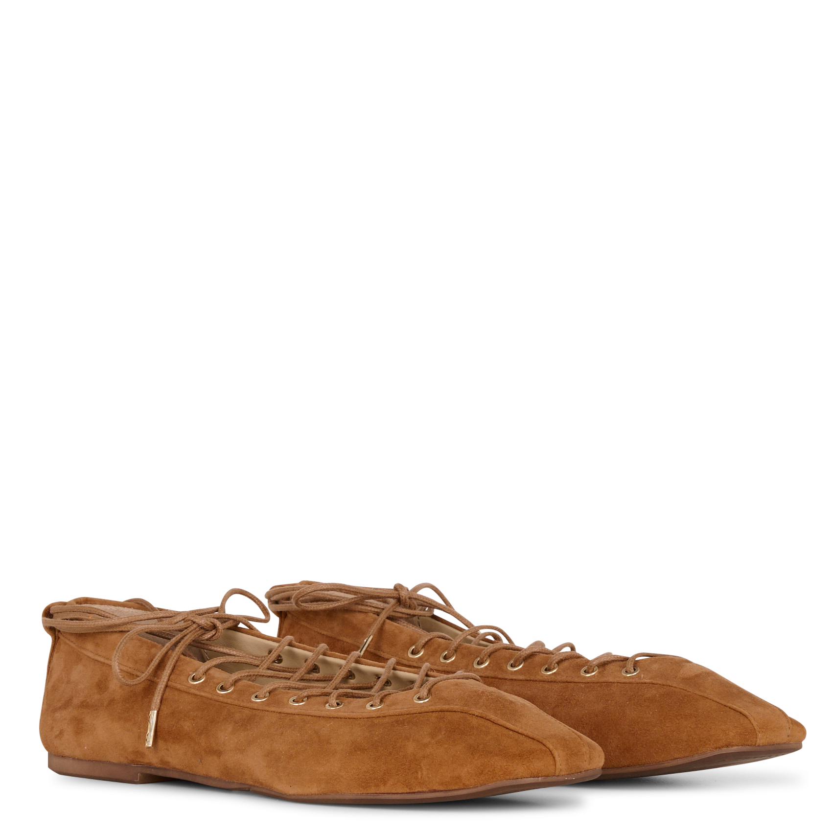 Ballerines en cuir velours TORAL Beige