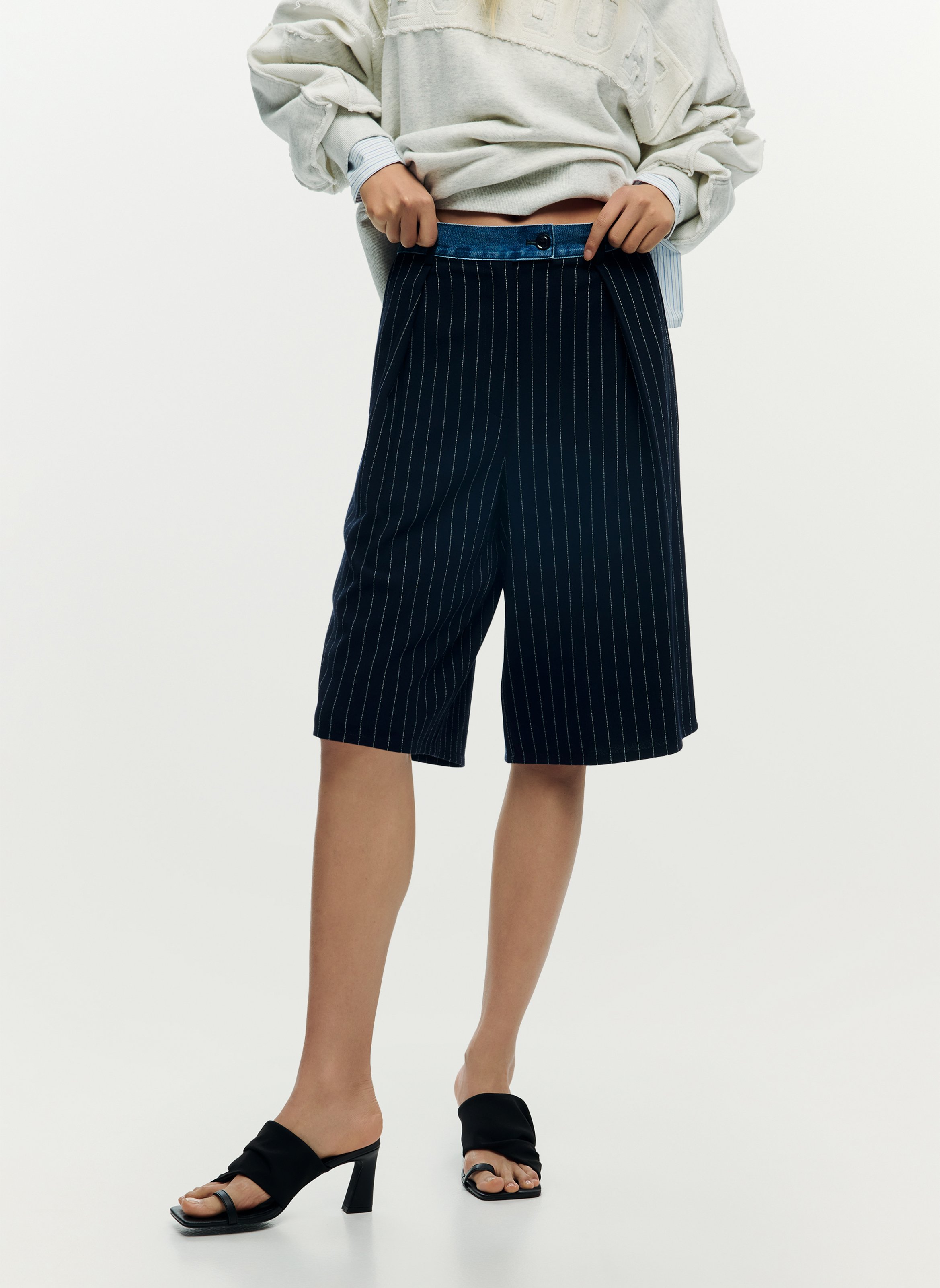 Bermuda droit DESIGUAL Bleu