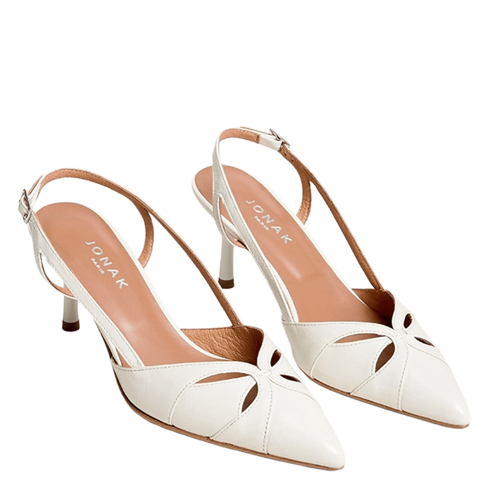 Hoge sandalen van leer JONAK Wit