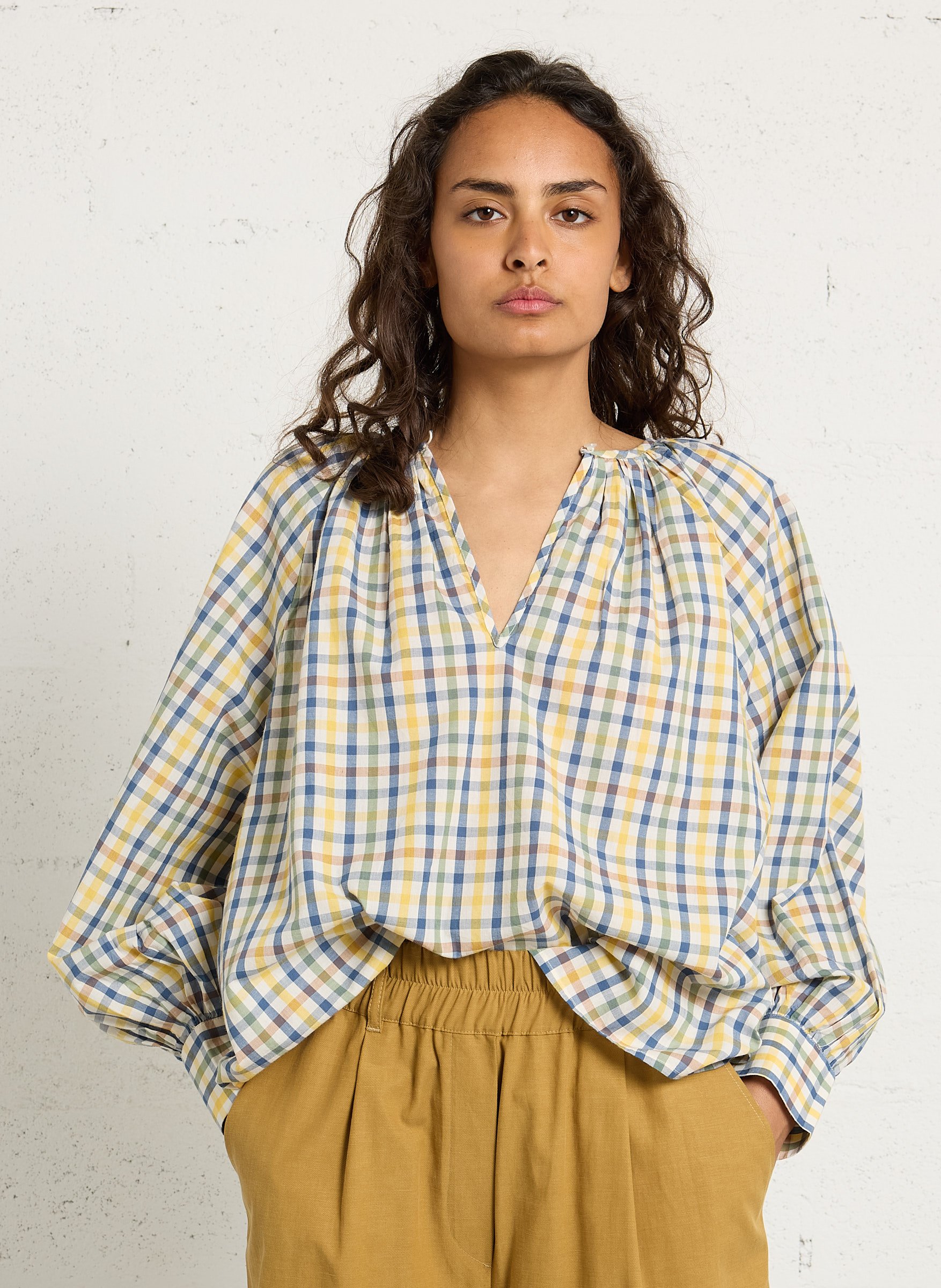 Oversized T-shirt met ronde hals en katoenen print BELLEPIECE Veelkleurig