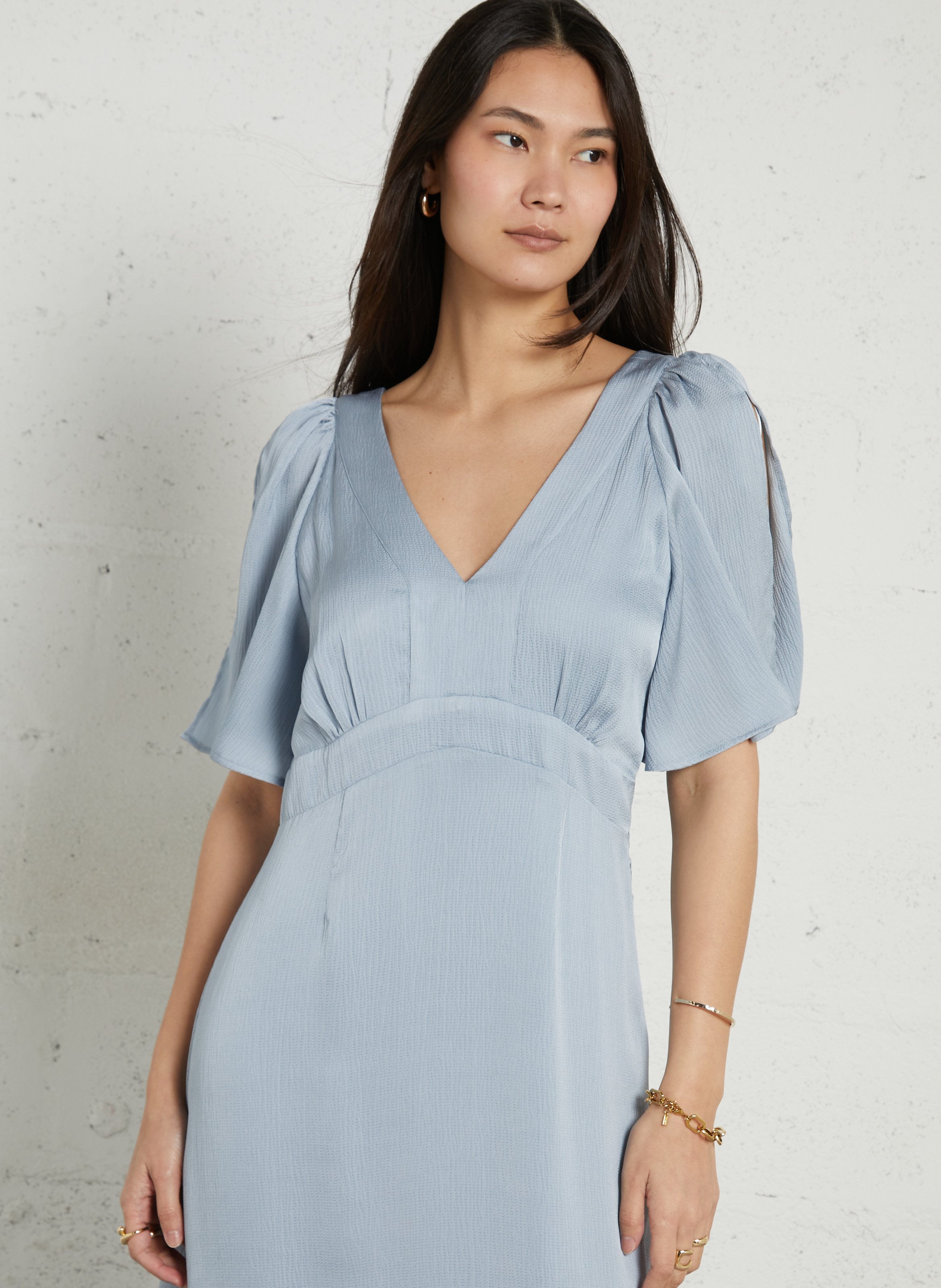 Long flared dress MAISON 123 Blue