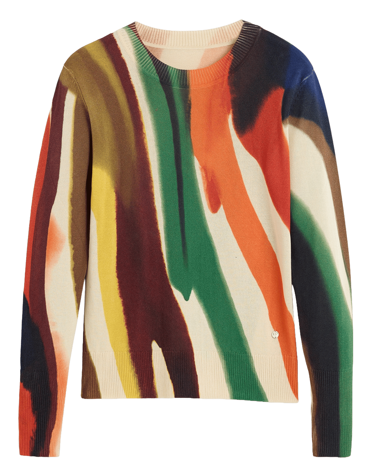 Round-neck printed sweater DESIGUAL Multicolored
