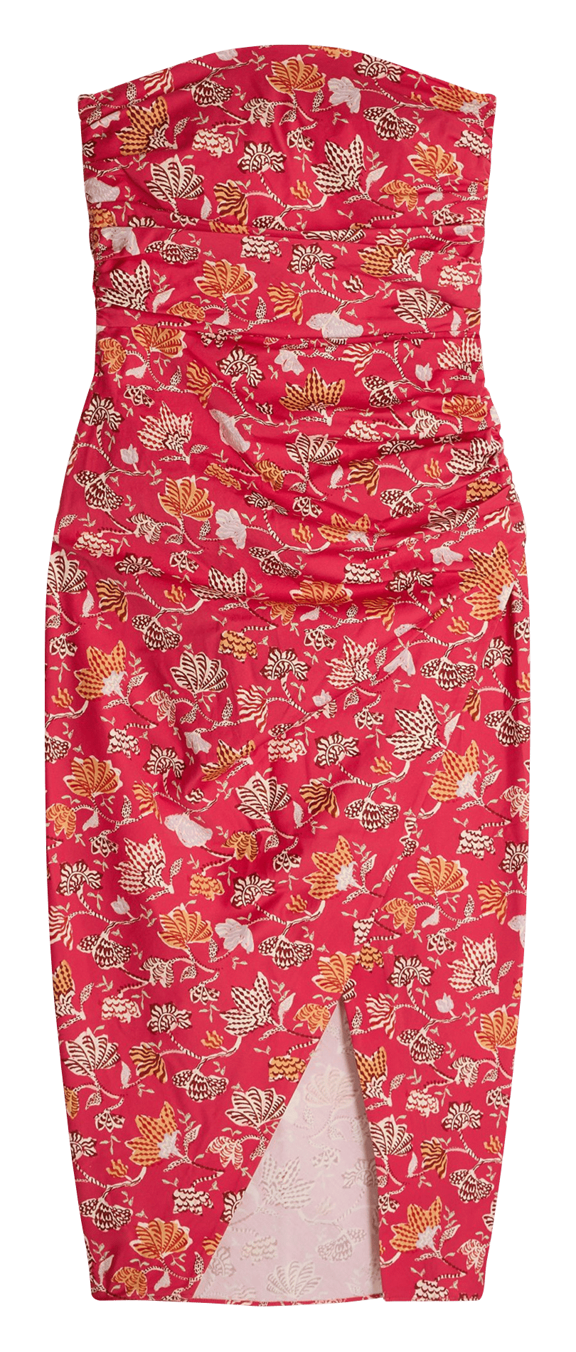 Robe bustier drapée à motif VANESSA BRUNO Rose