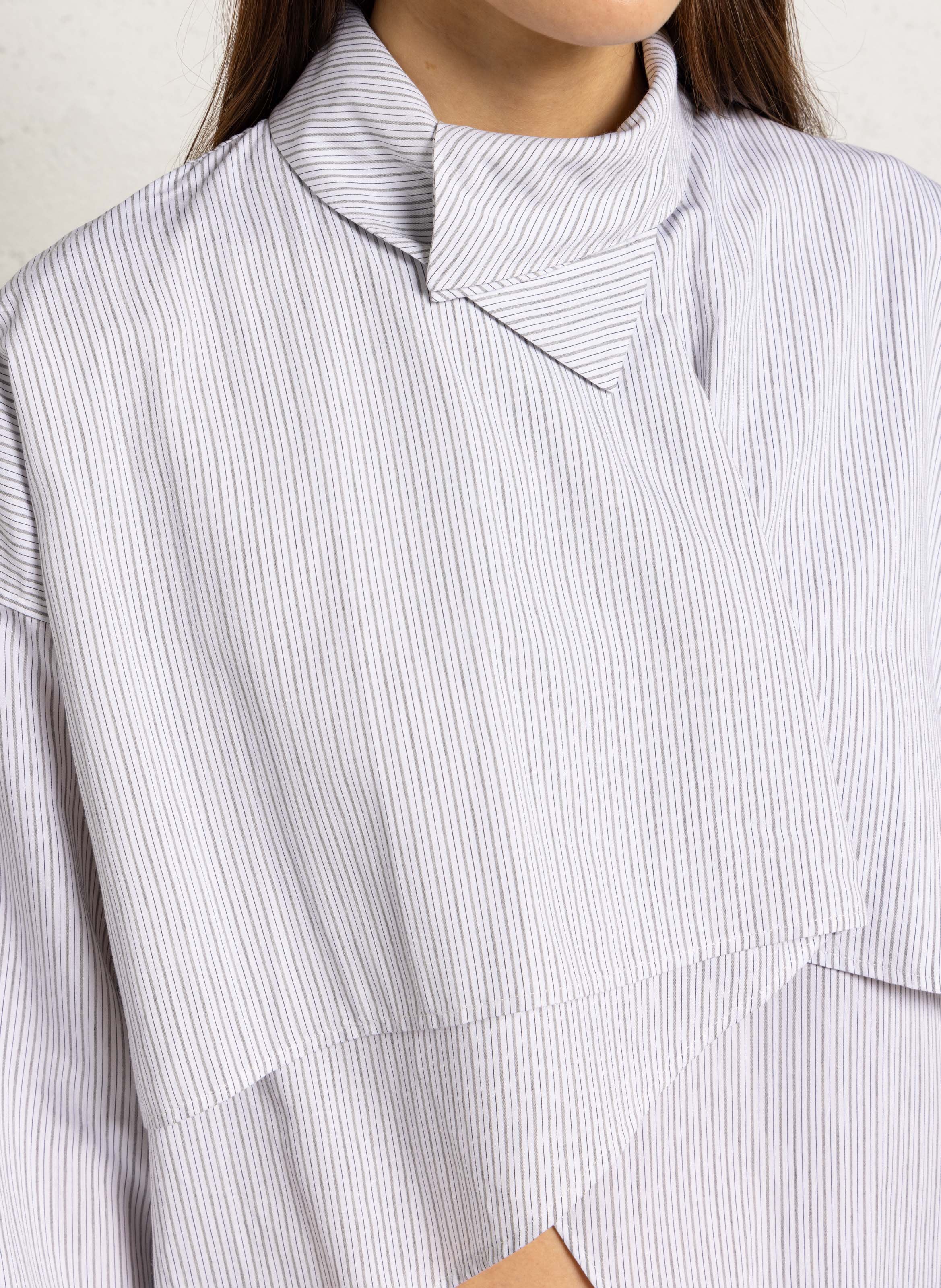 Chemise ample en coton rayé MARGAUX LONNBERG Multicolore