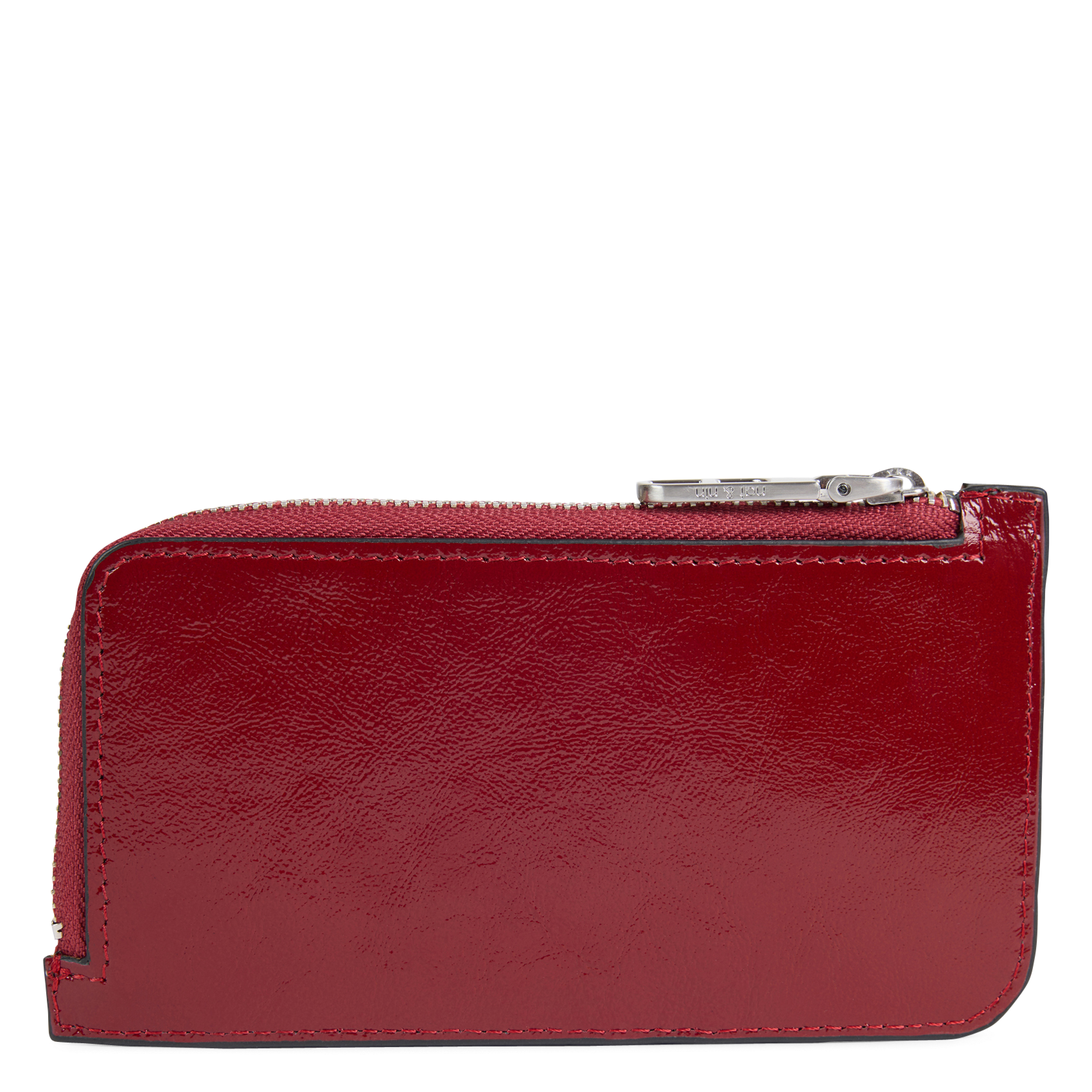 Porte-cartes en cuir NAT & NIN Rouge