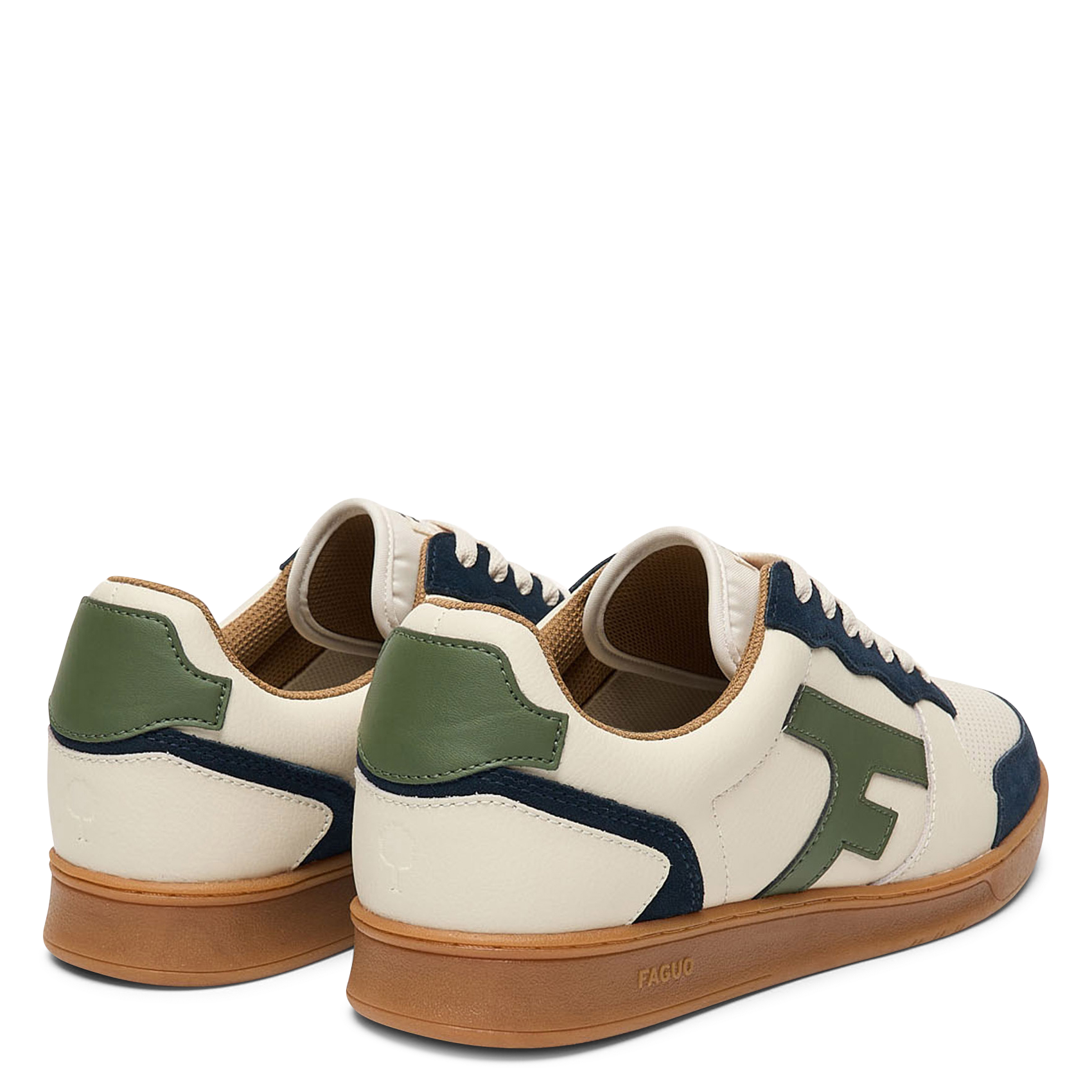 Leather low-top sneakers FAGUO Green