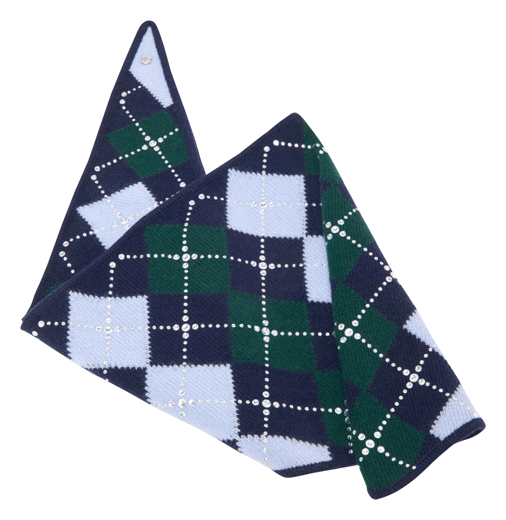 Driehoekige wollen sjaal MAJE Blauw