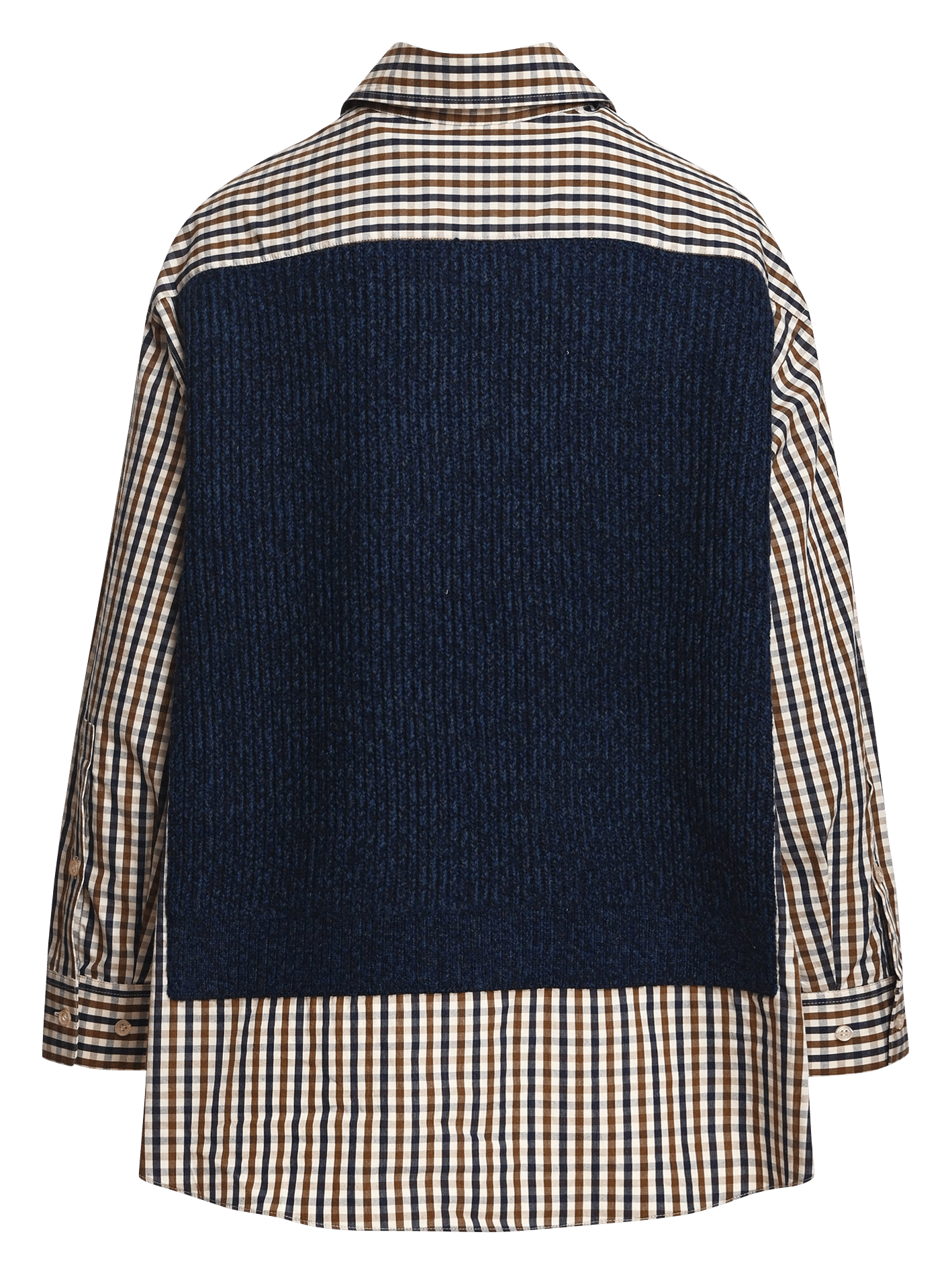Oversize Layered Woolen Shirt ESSENTIEL ANTWERP Blau