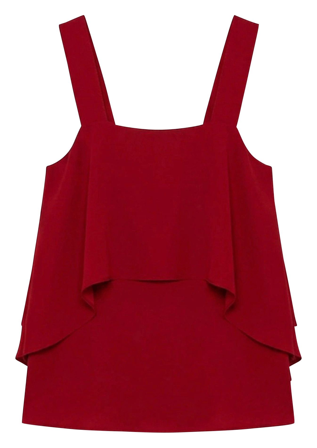 Top soepelvallende mouwloze top TARA JARMON Rood