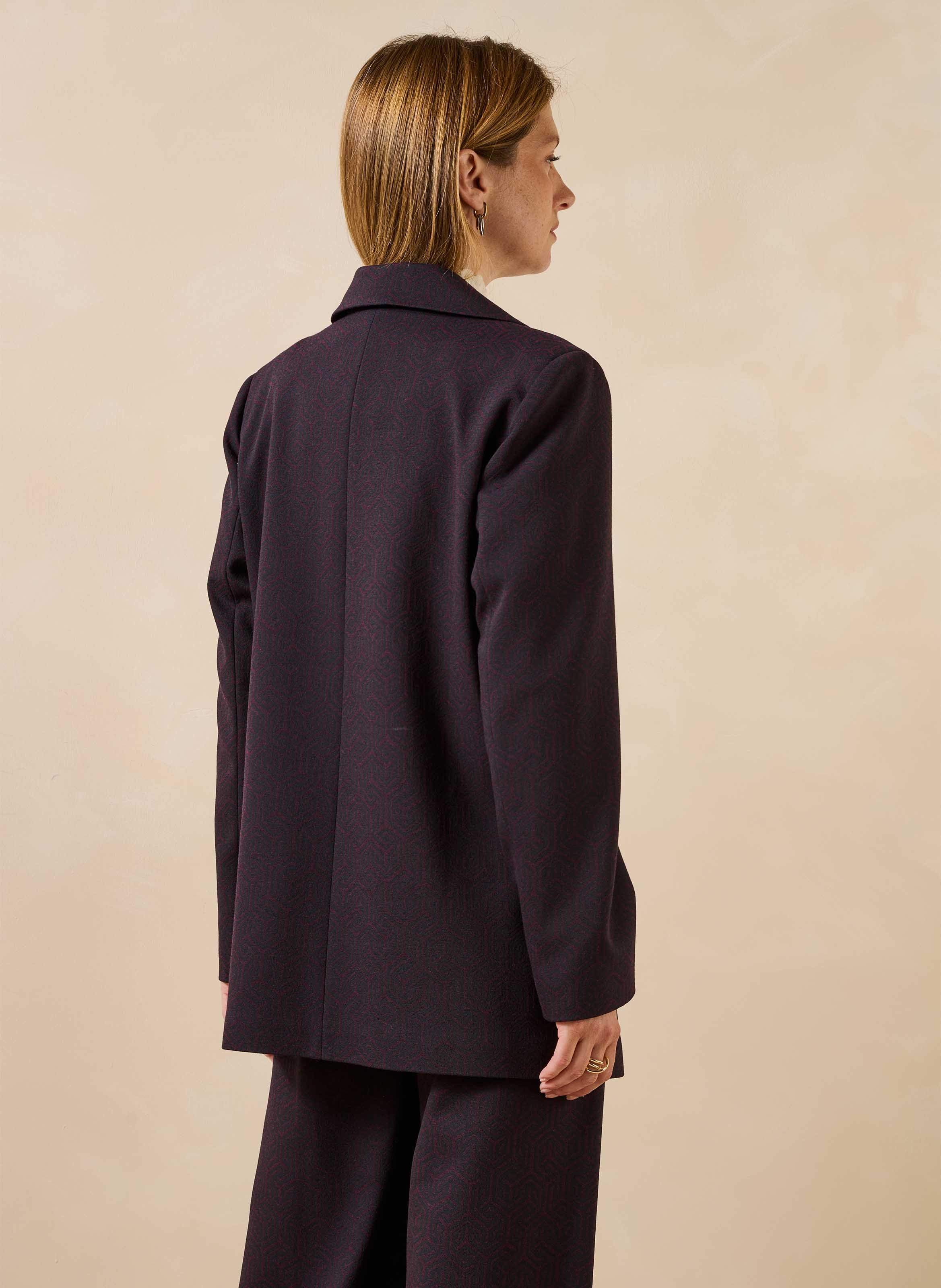 Veste blazer à imrpimé LA FEE MARABOUTEE Multicolore