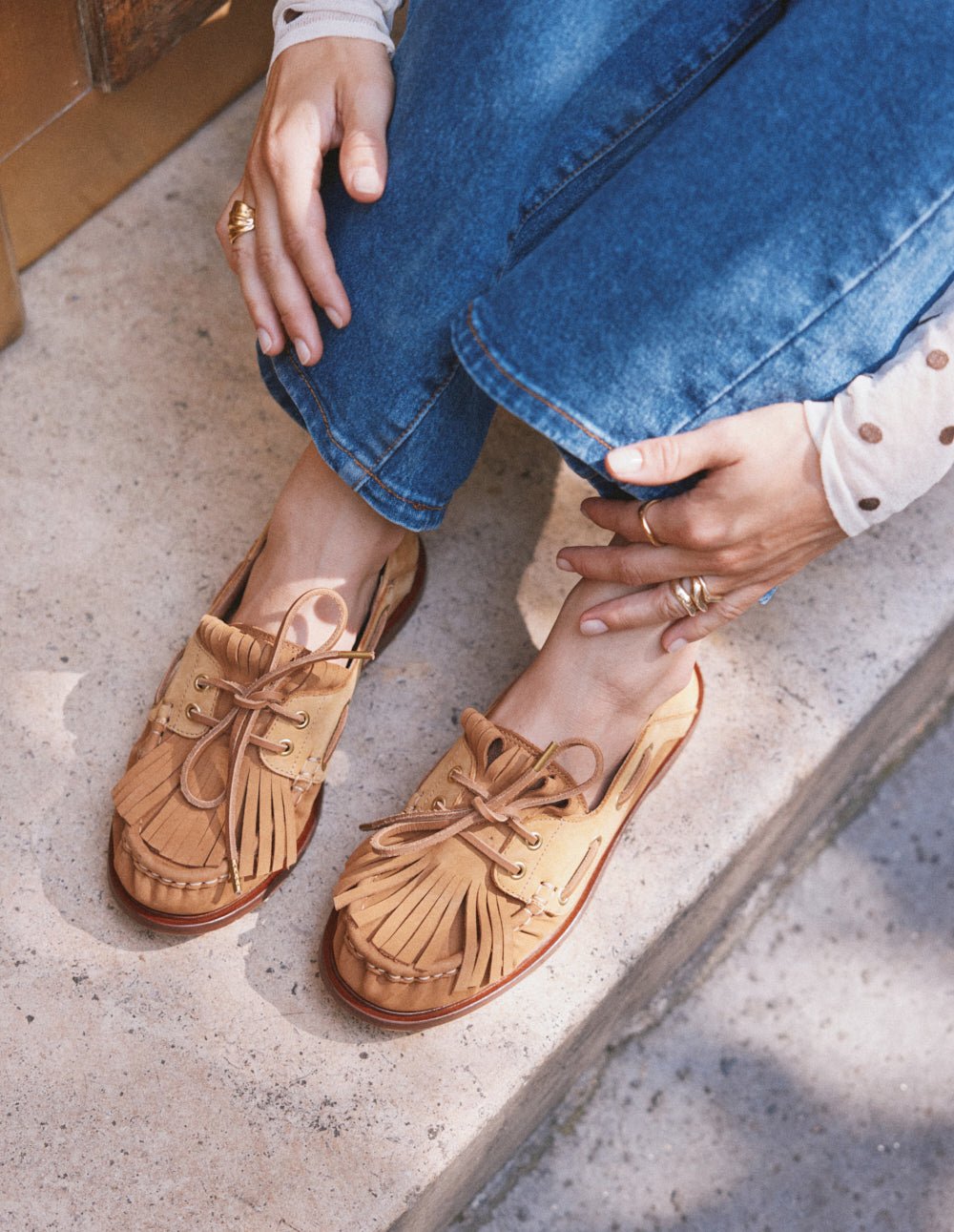 Moccasins ODAJE Beige