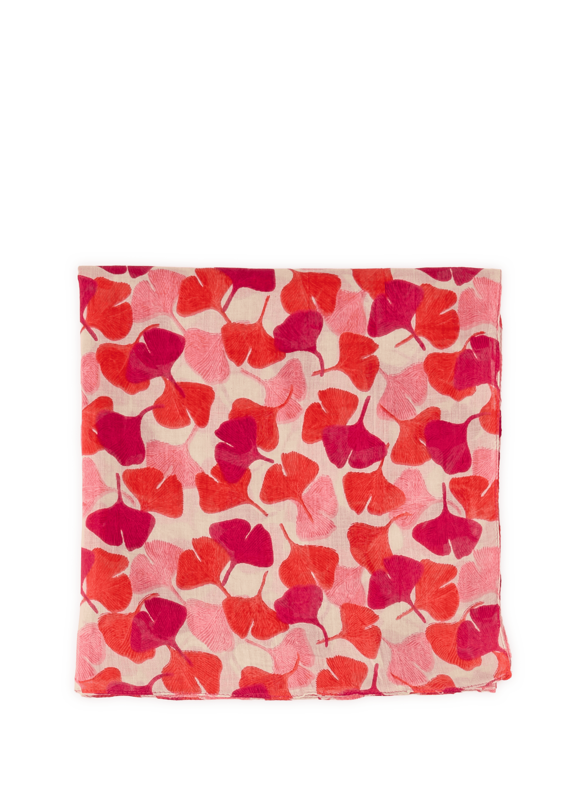 Printed cotton scarf AU PRINTEMPS PARIS Pink