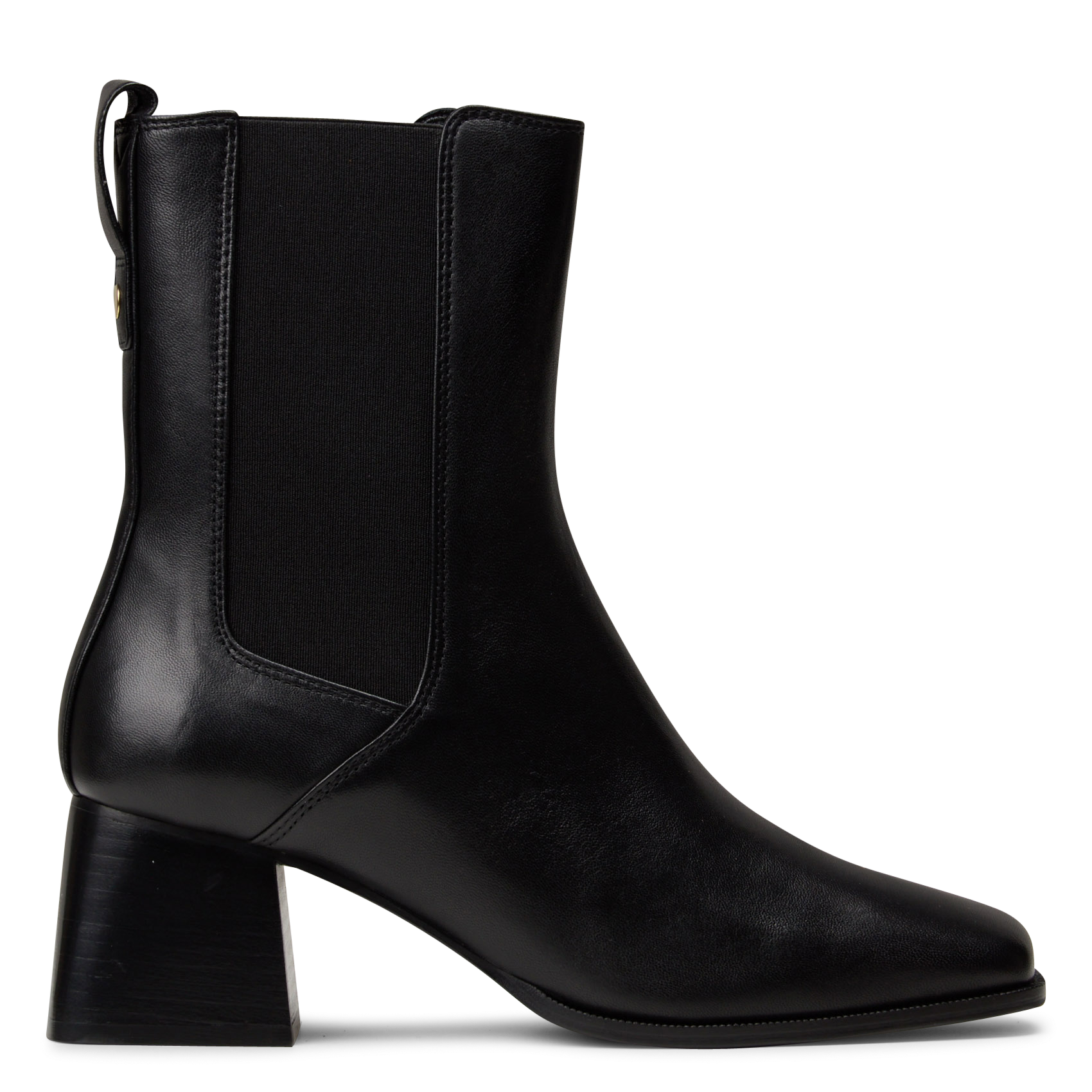 Leather mid-calf boots BOBBIES Black
