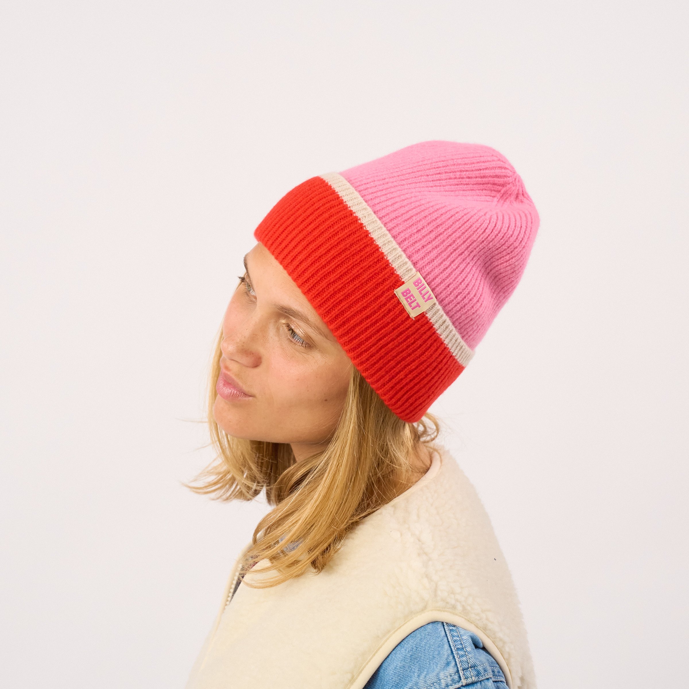 Wool hat BILLYBELT Pink