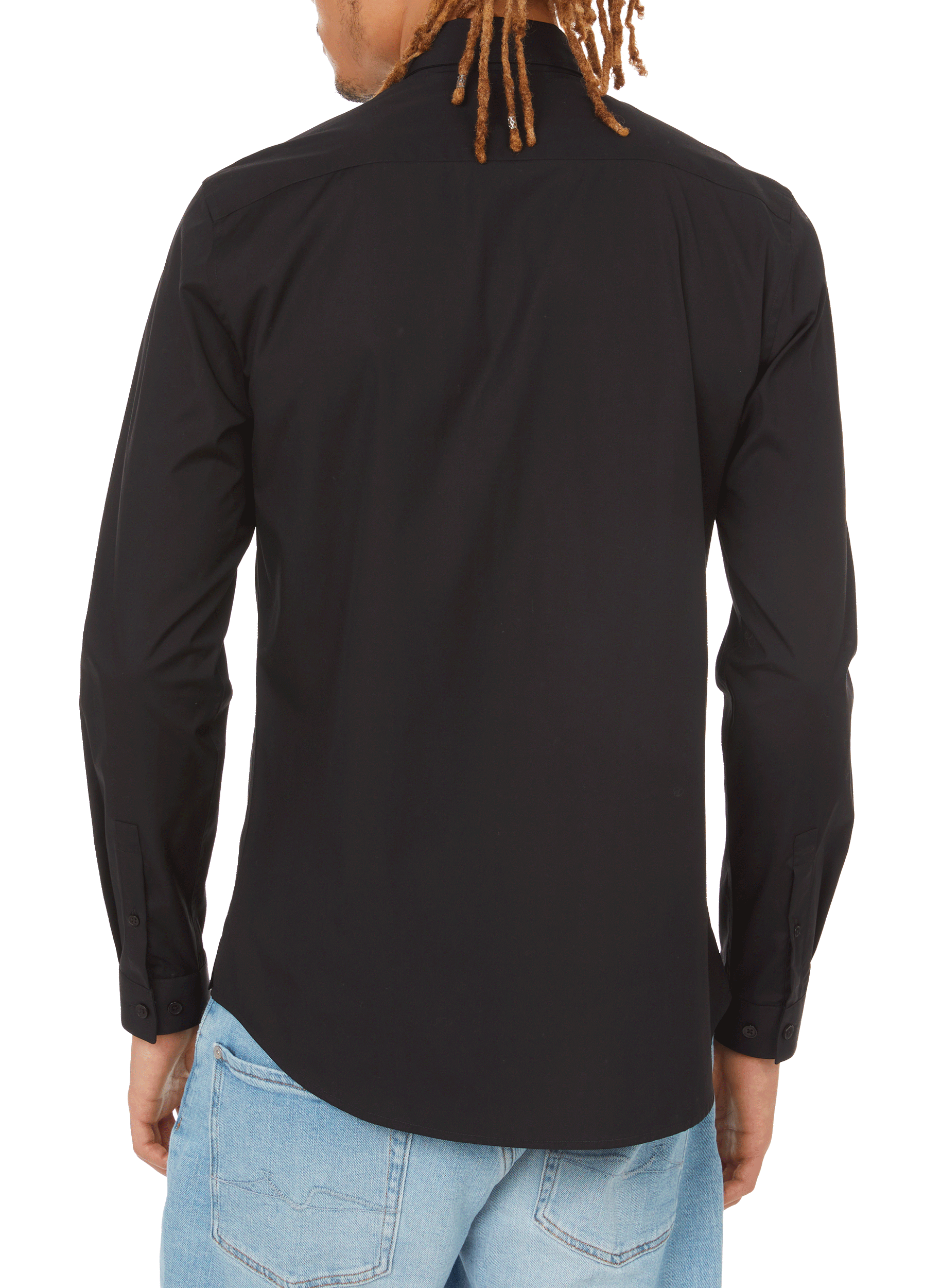 Slim-fit Krave-S cotton shirt AU PRINTEMPS PARIS Black