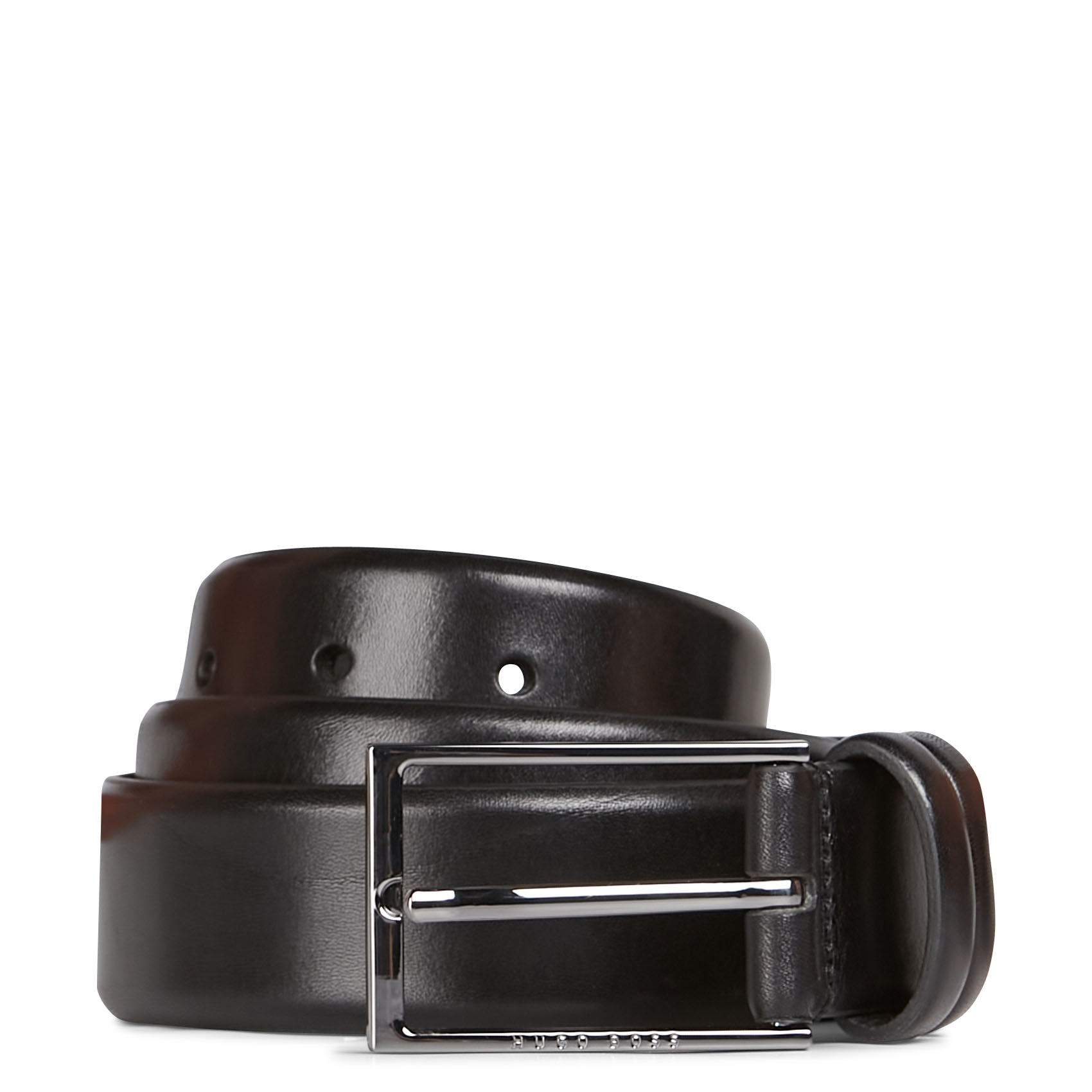 Leather belt BOSS Black