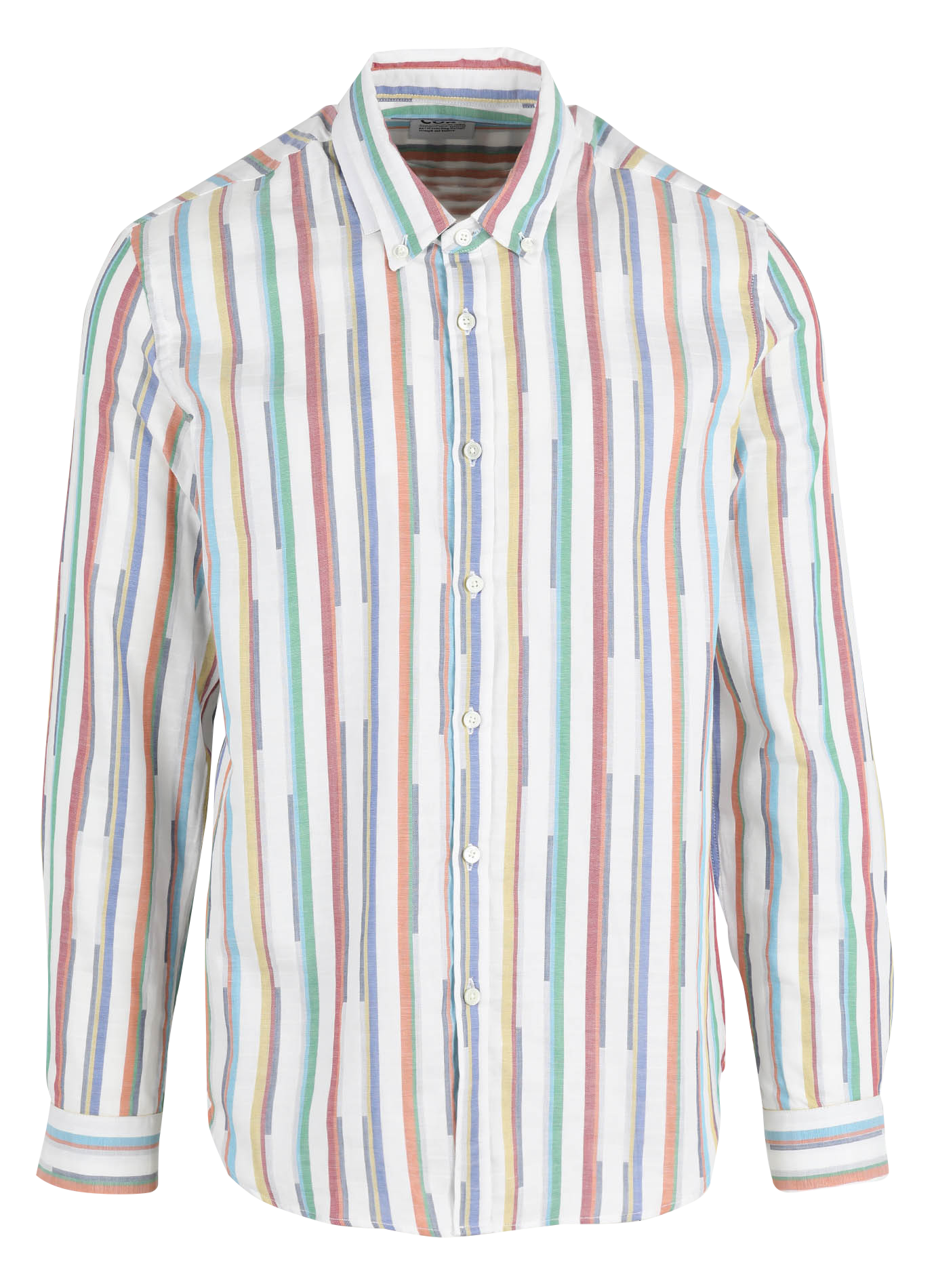 Gestreiftes Baumwollhemd mit Button-down-Kragen, Regular Fit HOMECORE Gestreift