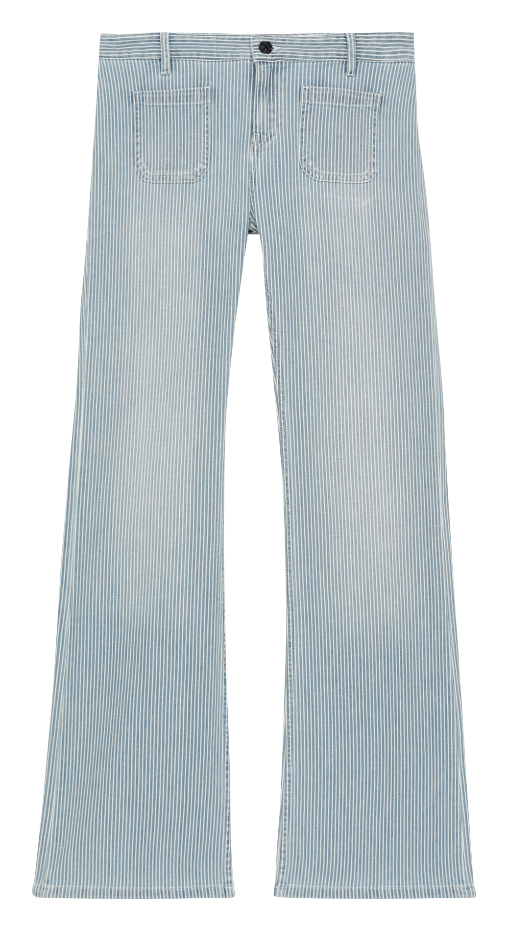 Striped low-rise jeans THE KOOPLES Blue