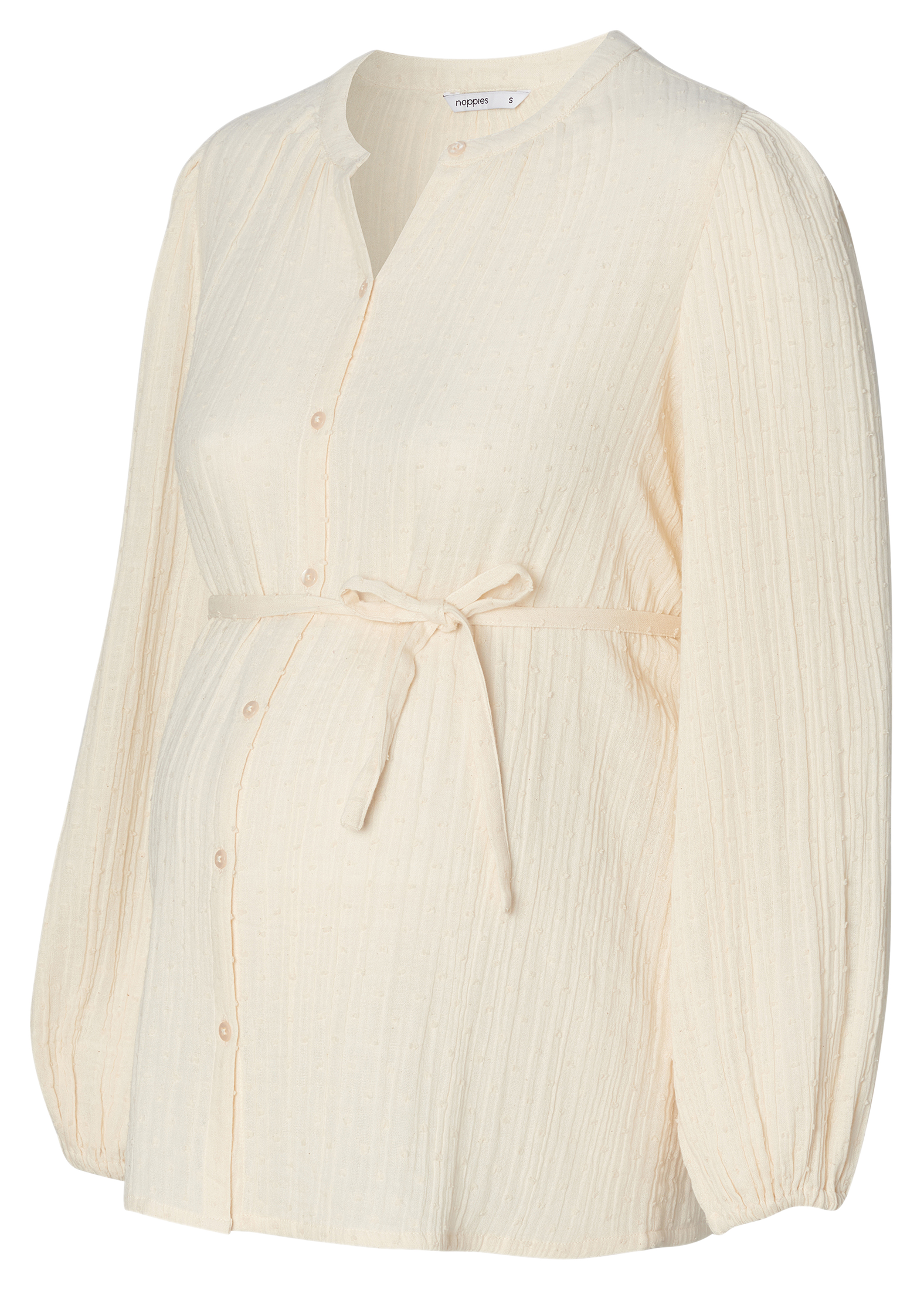 Straight cotton tunic blouse NOPPIES White