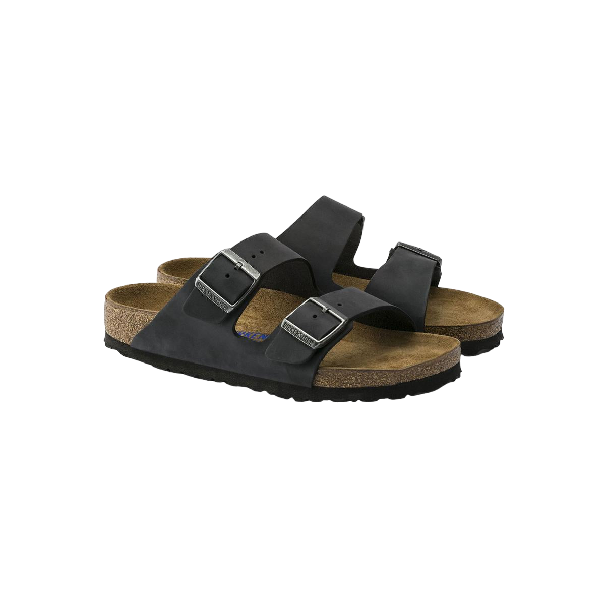 Faux leather sandals BIRKENSTOCK Black