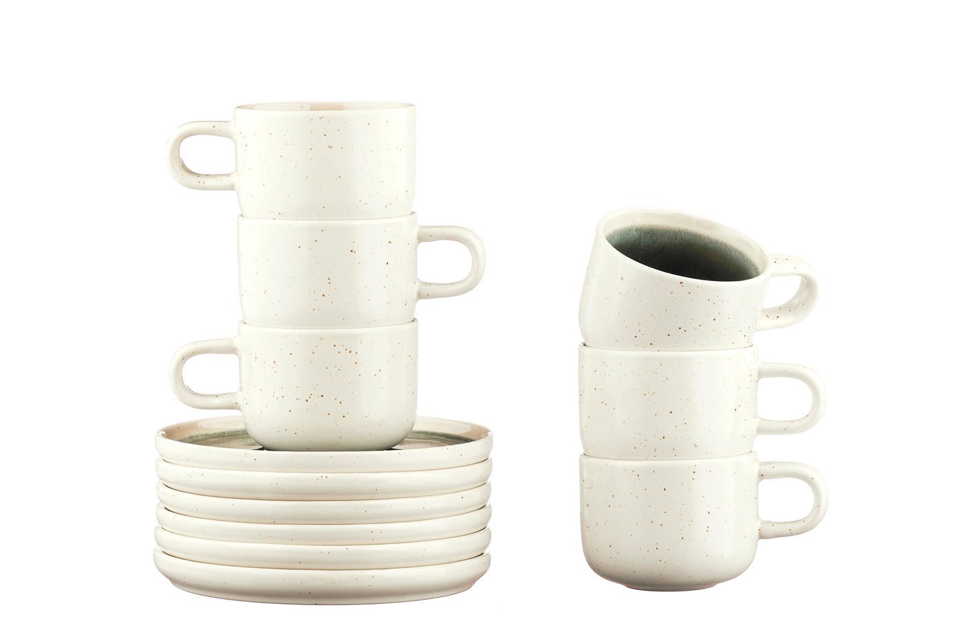 Oxygen 20 cl cup and saucer ø15 cm - 12 pieces - lovat green BJORN Green