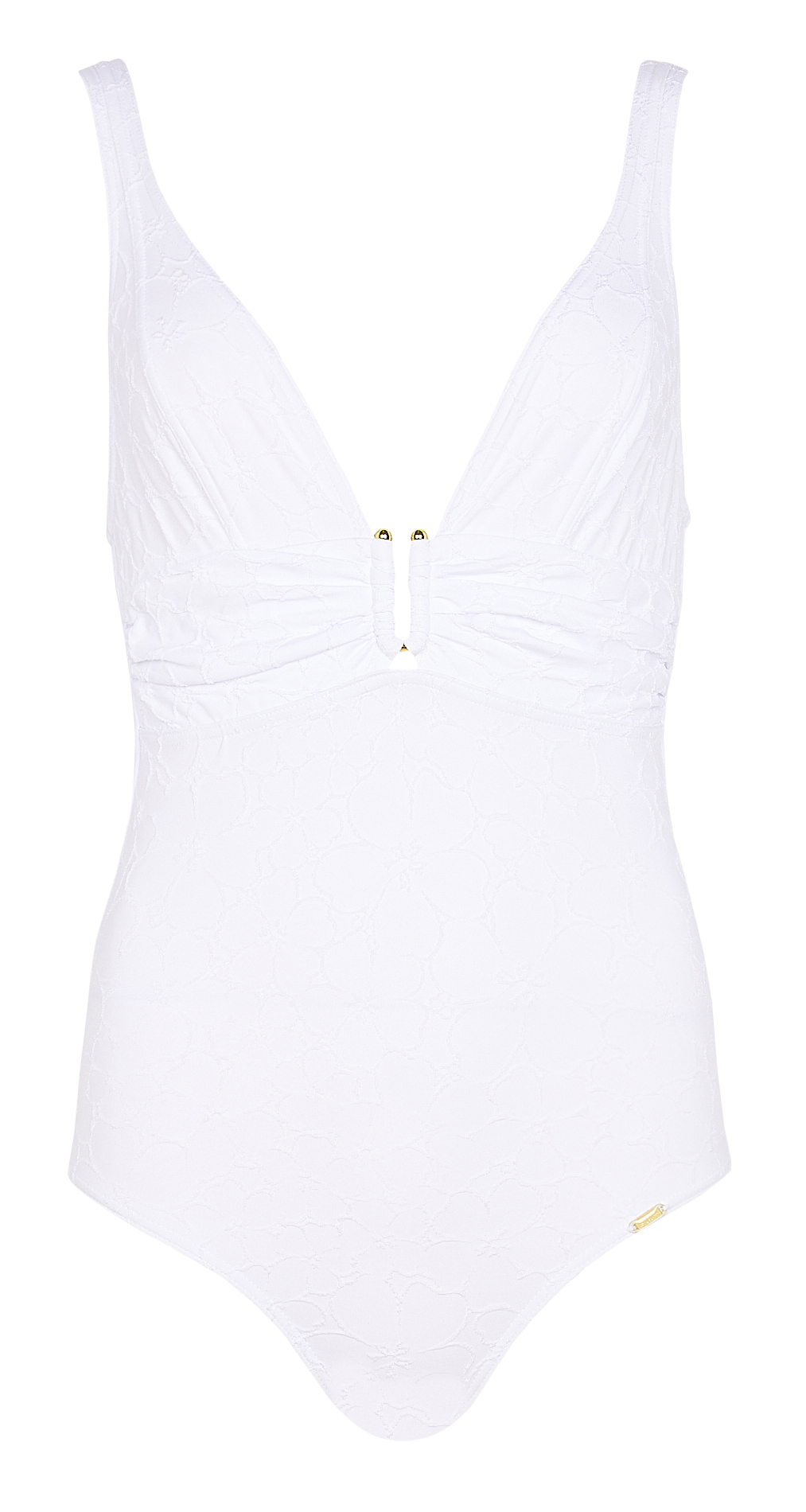 Textured swimsuit LIVIA White