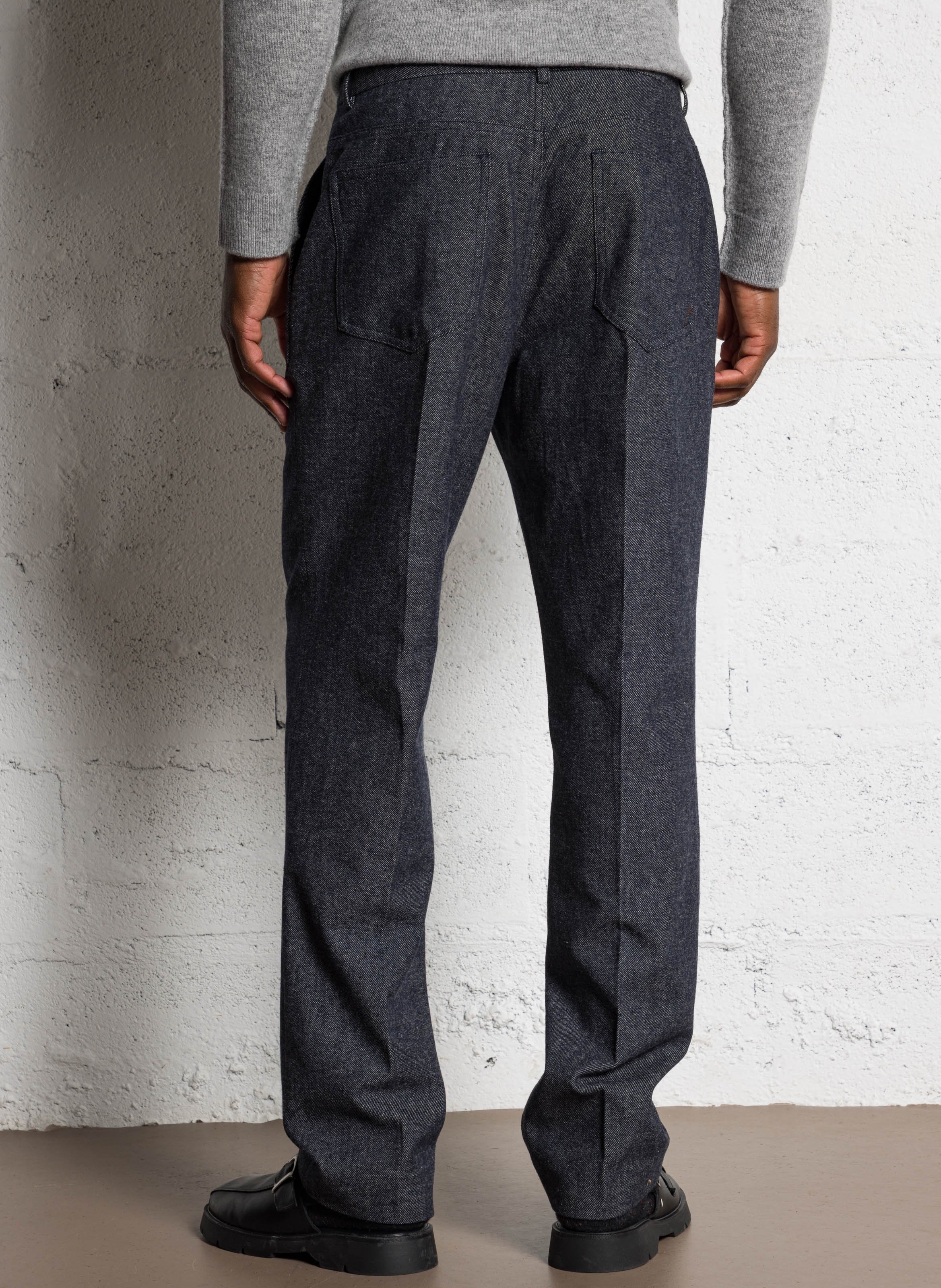 Straight leg knit jeans IKKS Blue