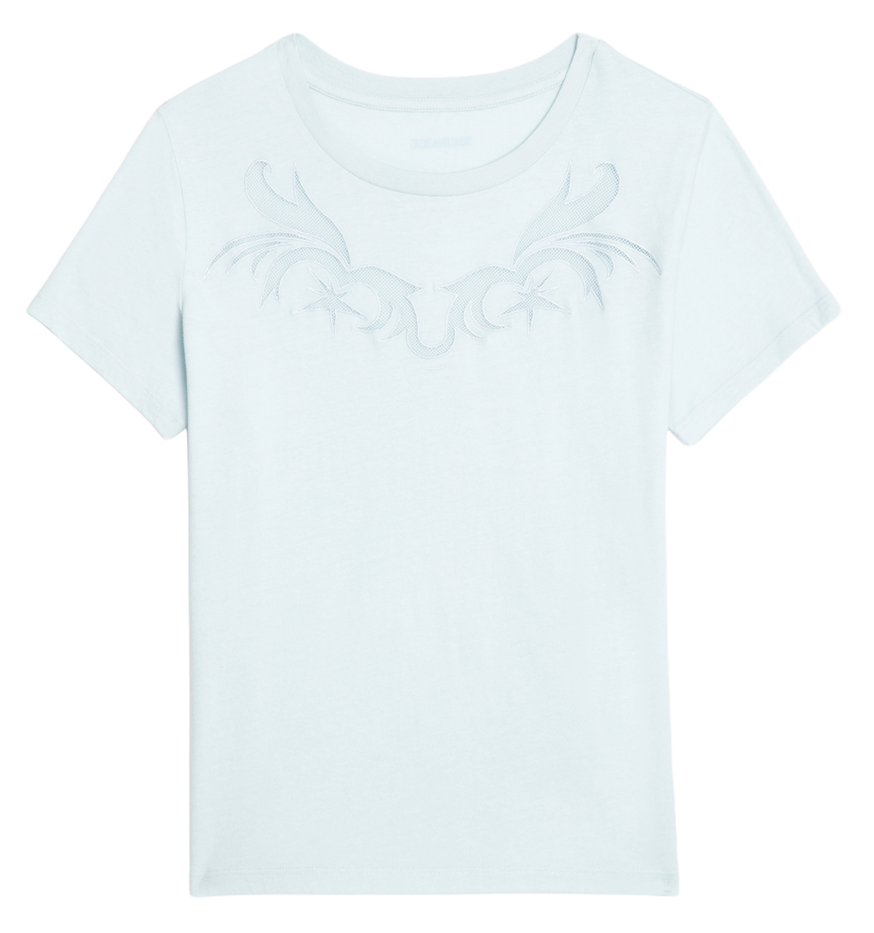 Tee-shirt col rond en coton ZADIG&VOLTAIRE Bleu