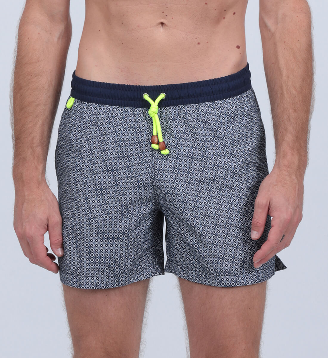 Straight printed swim shorts GILI'S Blue