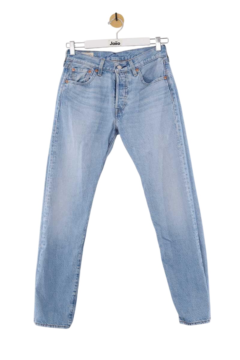 Cotton straight jeans LEVI'S - Seconde main Blue