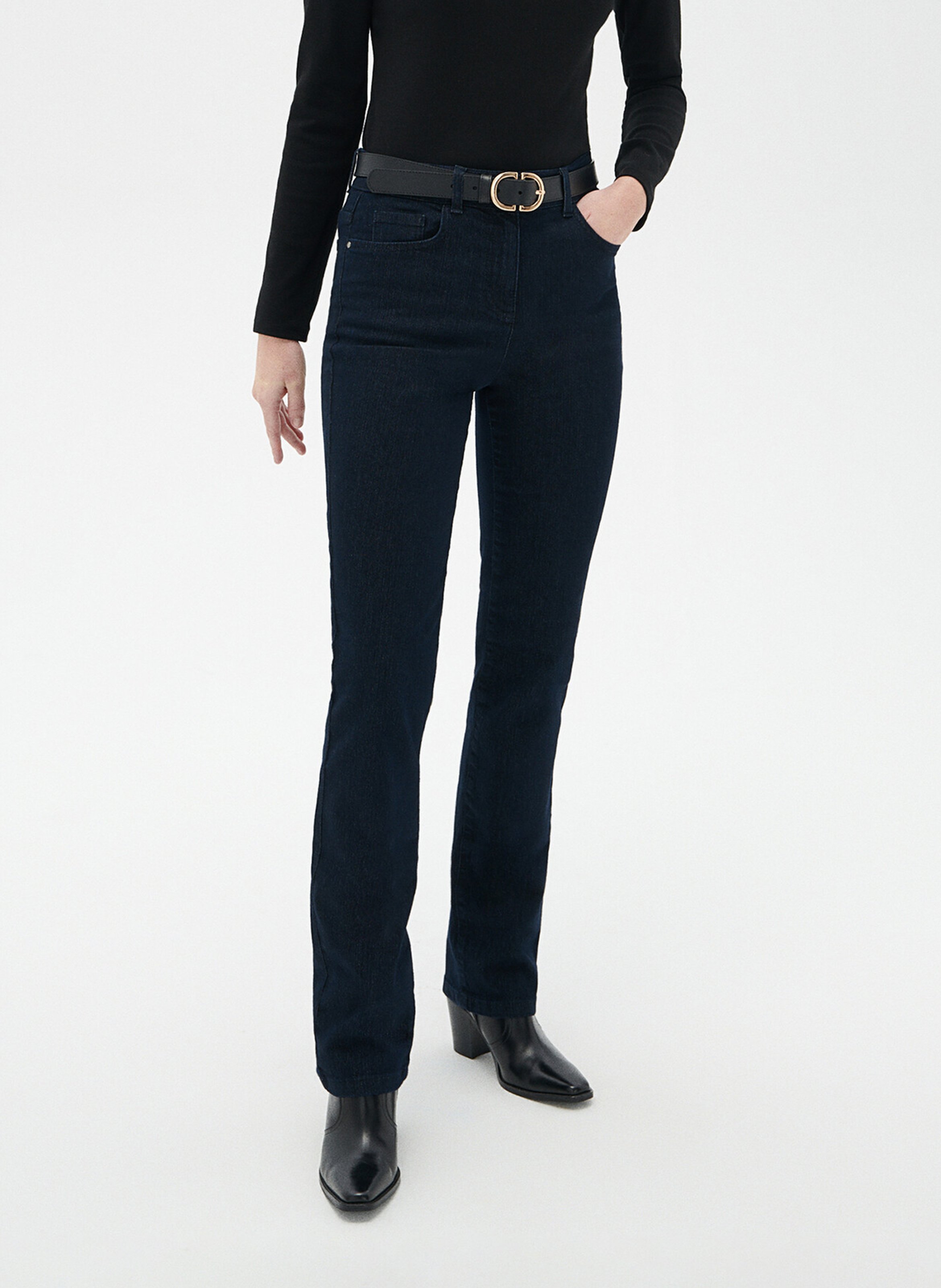 Cotton-blend straight jeans CAROLL Blue