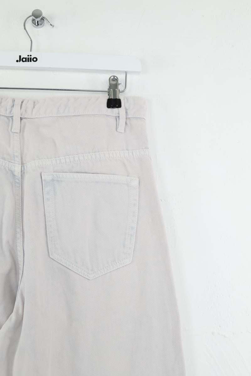 Wide-leg cotton jeans ISABEL MARANT ÉTOILE - SECONDE MAIN Grey