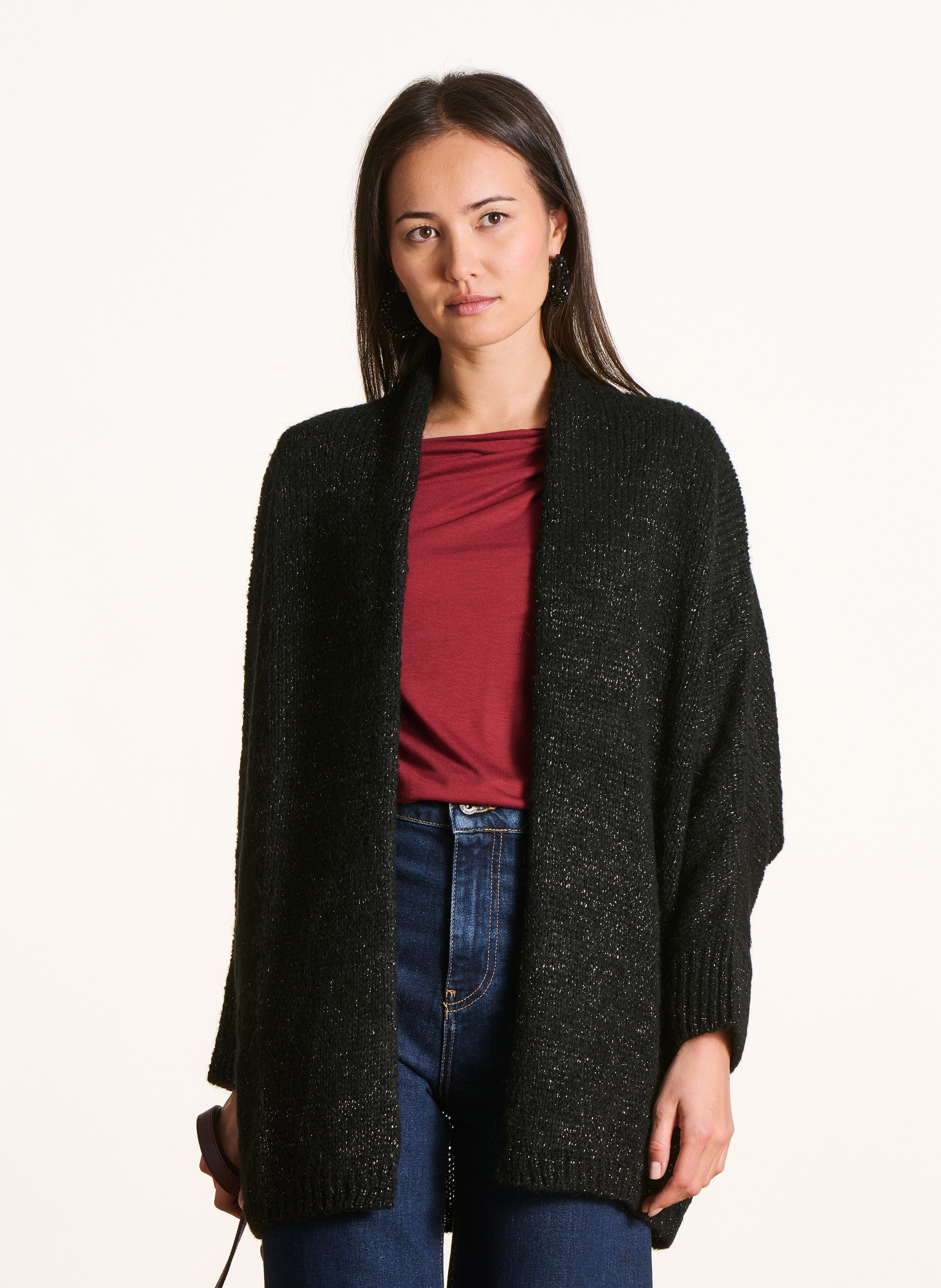 Gilet ample en maille LA FEE MARABOUTEE