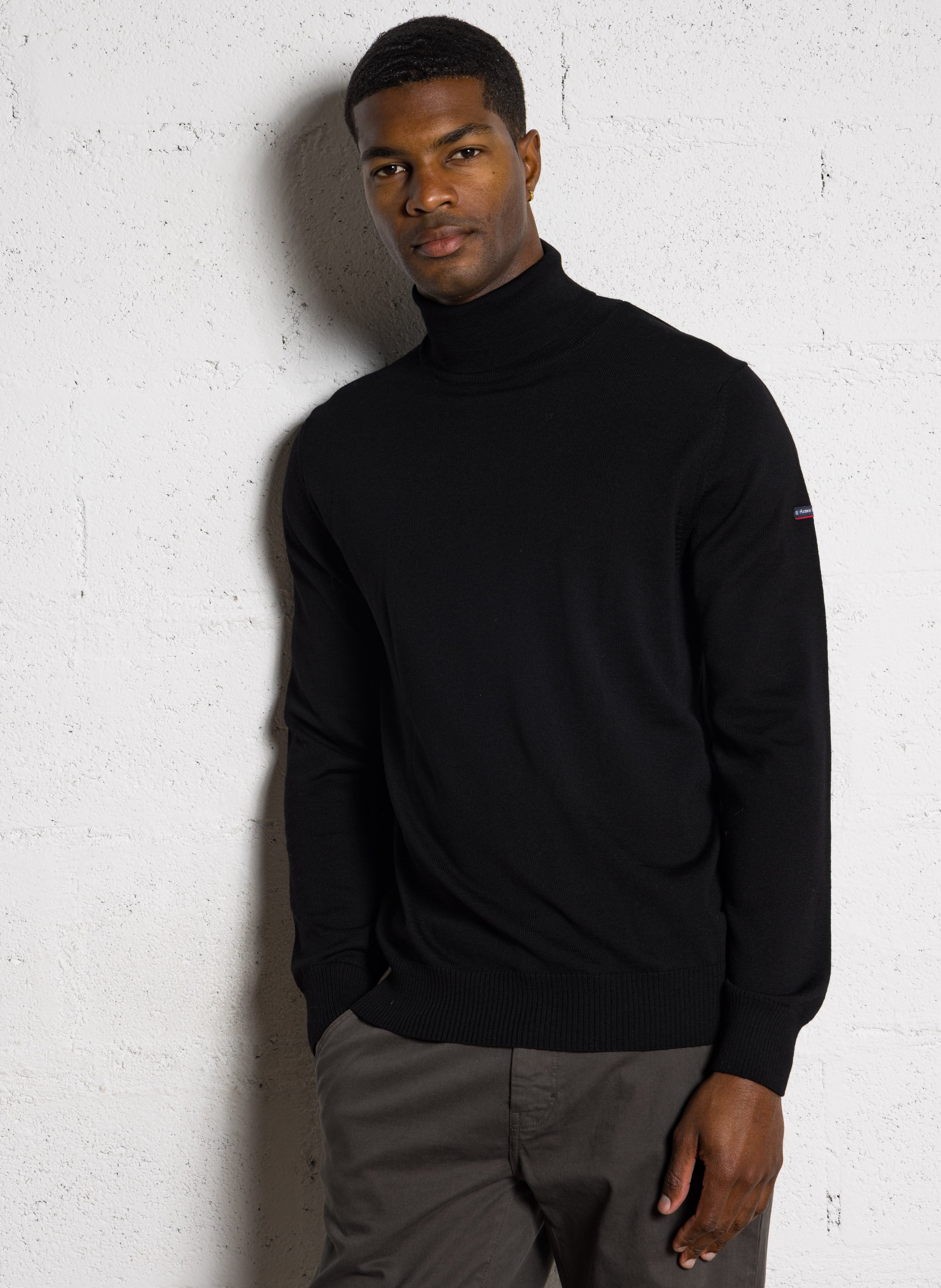 Pull col roulé regular-fit en laine ARMOR LUX