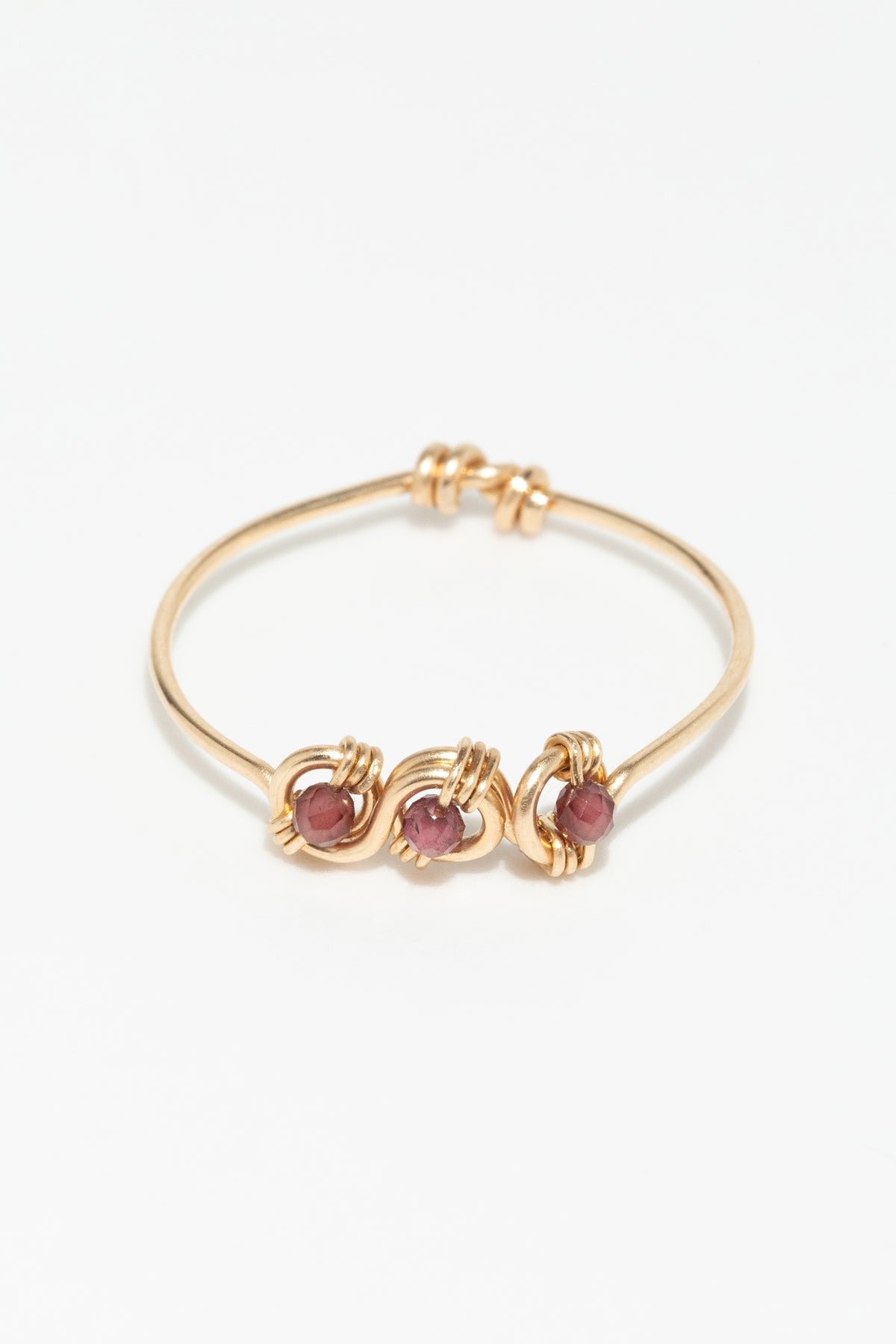 Isis Ring - Garnet YAY Golden