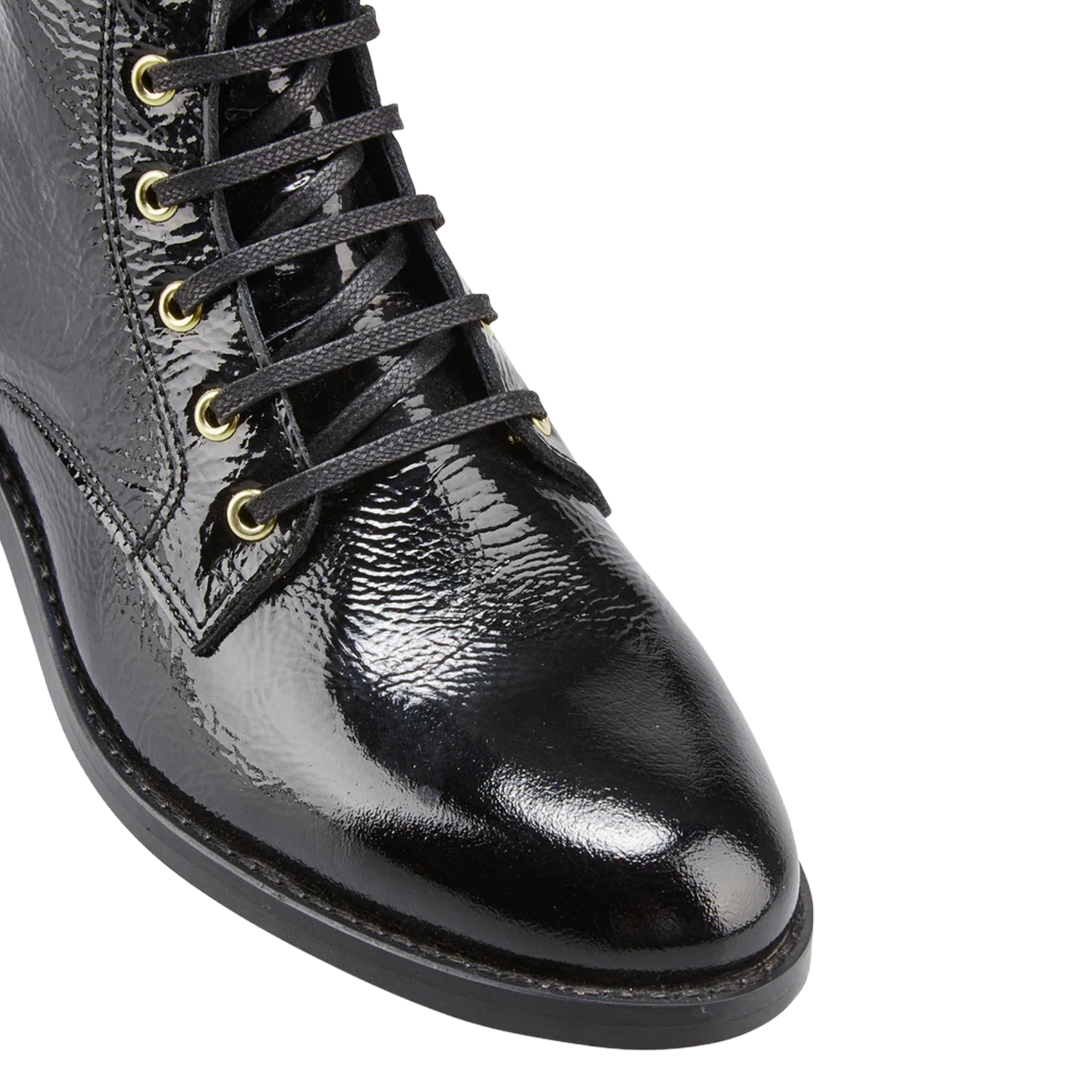 Bianca leather ankle boots COSMOPARIS Black