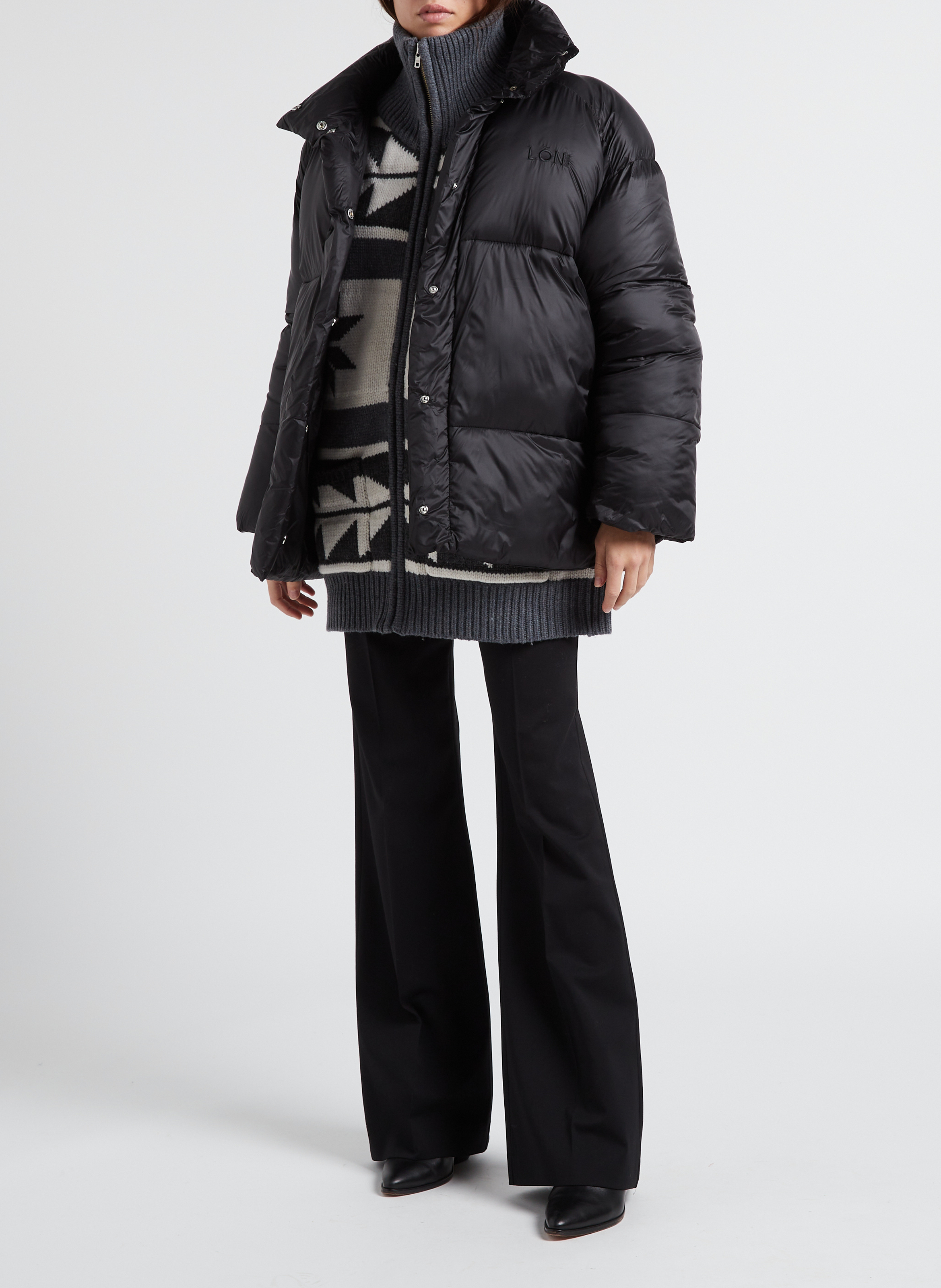 Steppjacke mit Stehkragen MARGAUX LONNBERG Schwarz