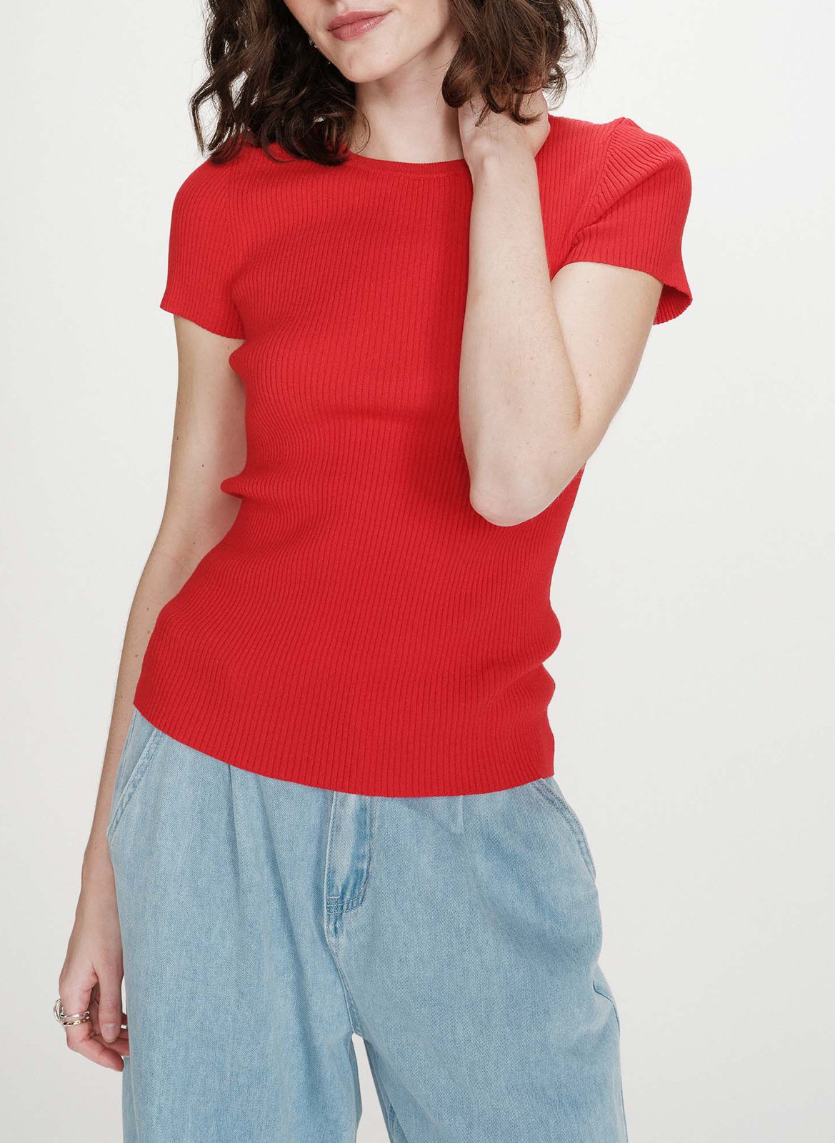 Cotton T-shirt GRACE ET MILA Red