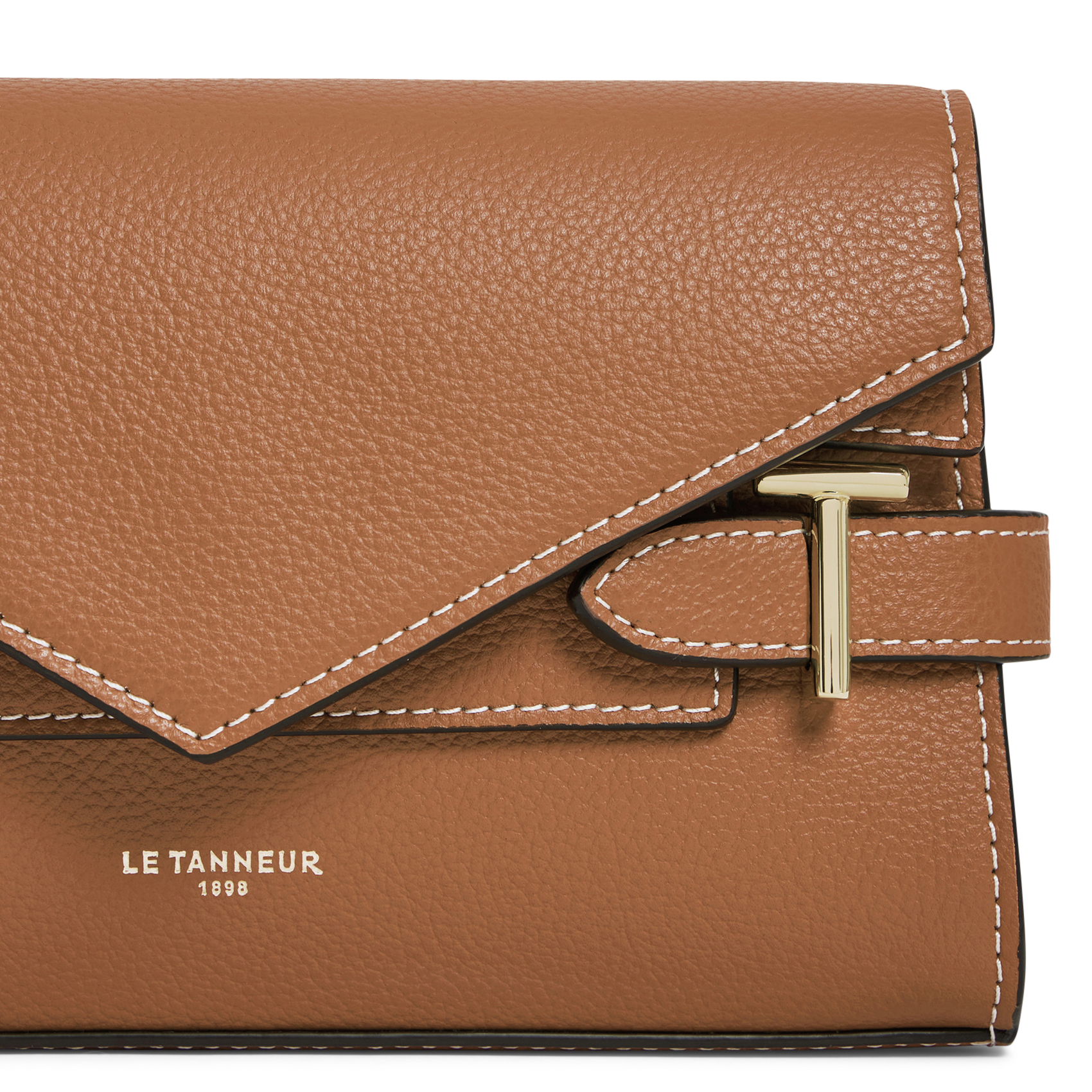 Sac bandoulière en cuir LE TANNEUR Marron