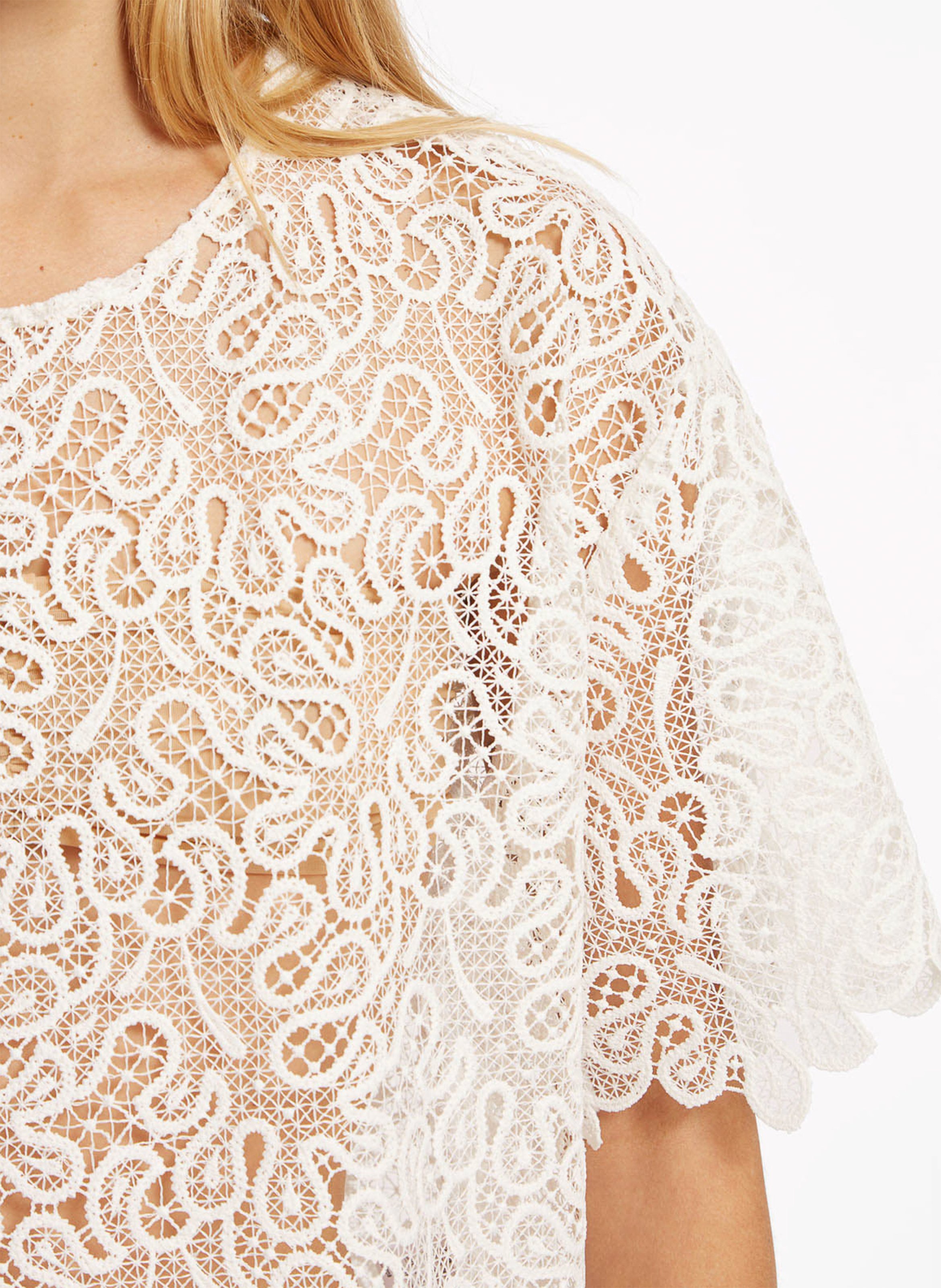 Loose lace top ROSEANNA White