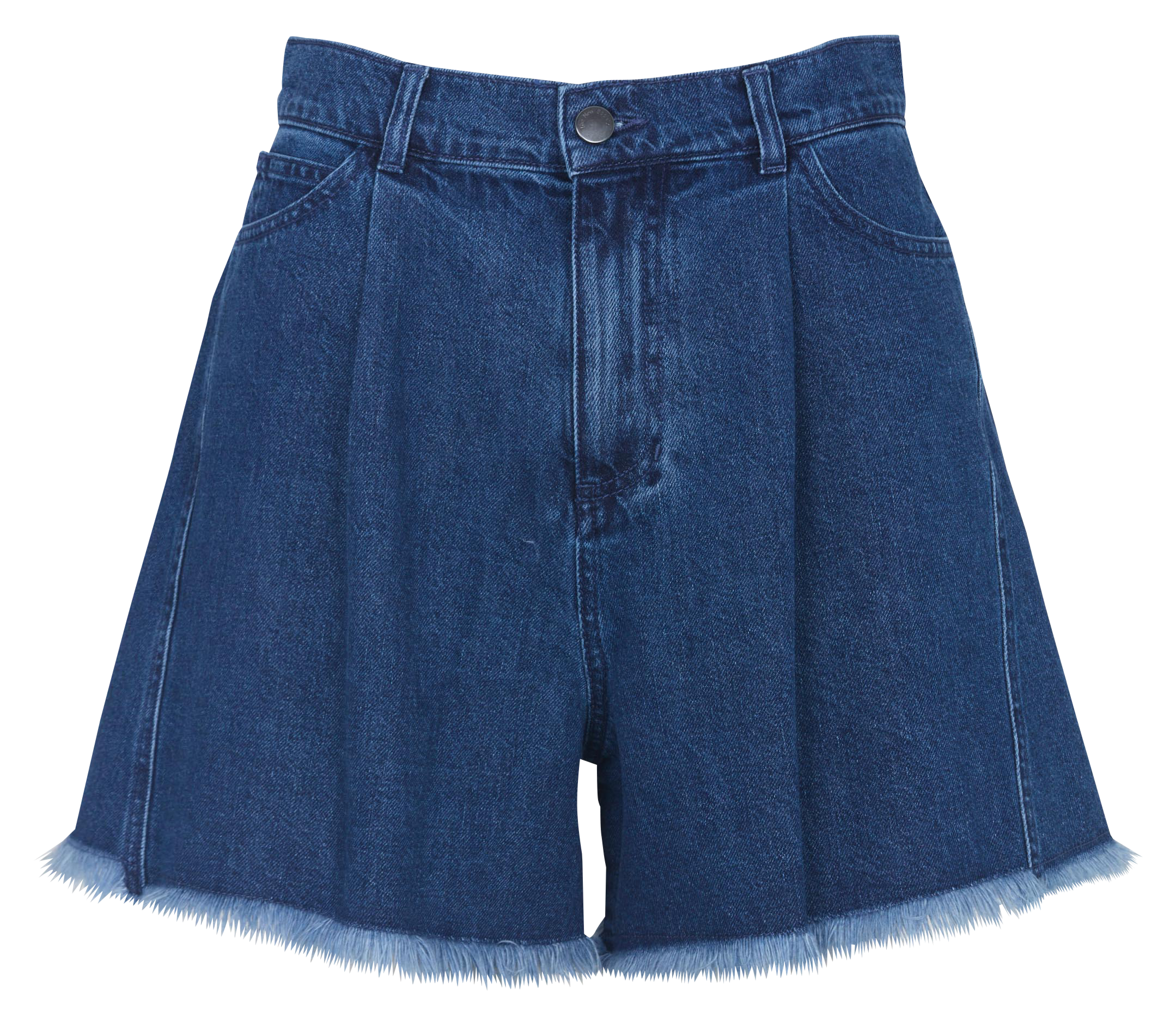 Short large en coton THE NEW SOCIETY Jean brut