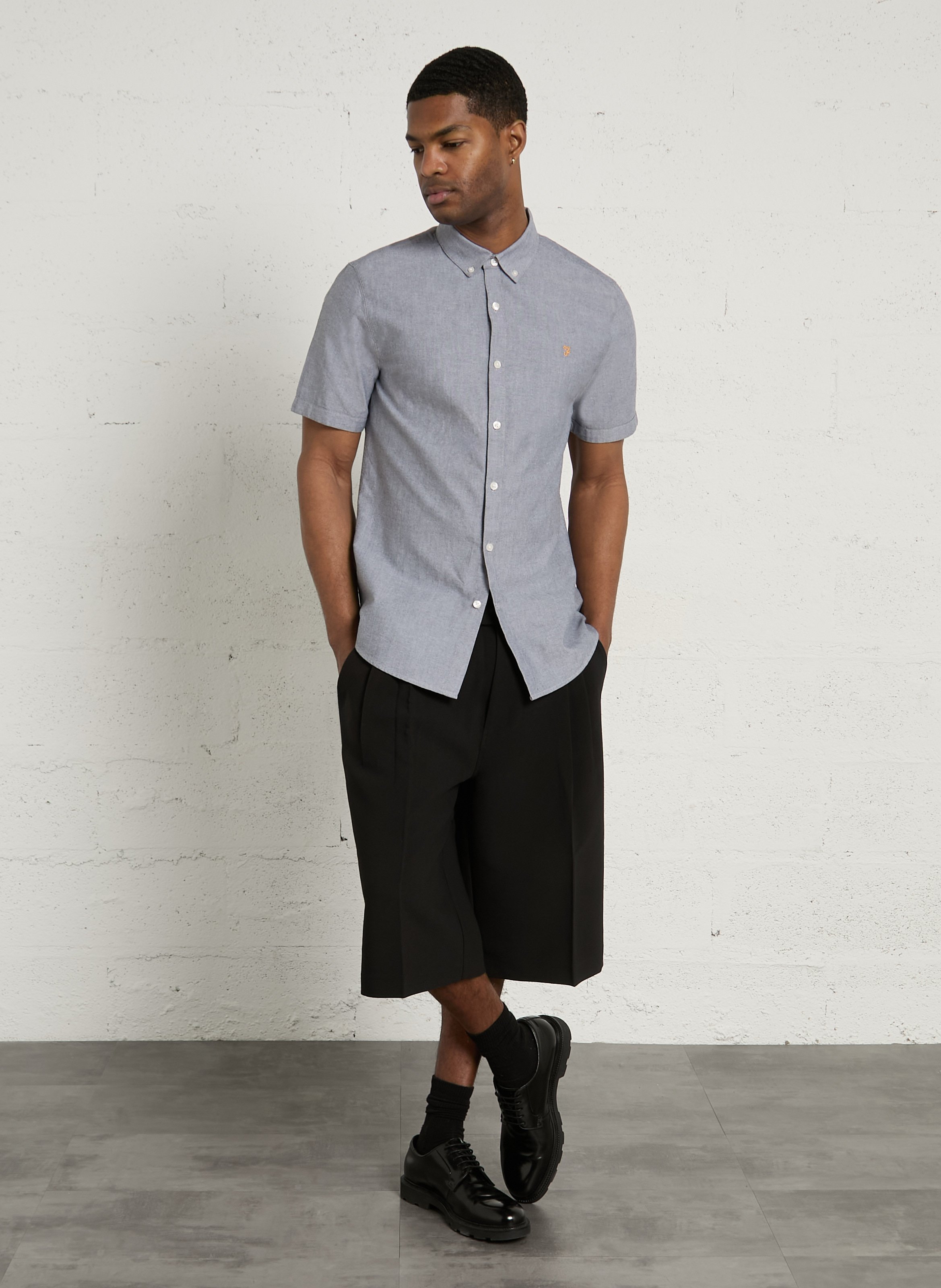 Chemise ajustée à manches courtes  FARAH Multicolore