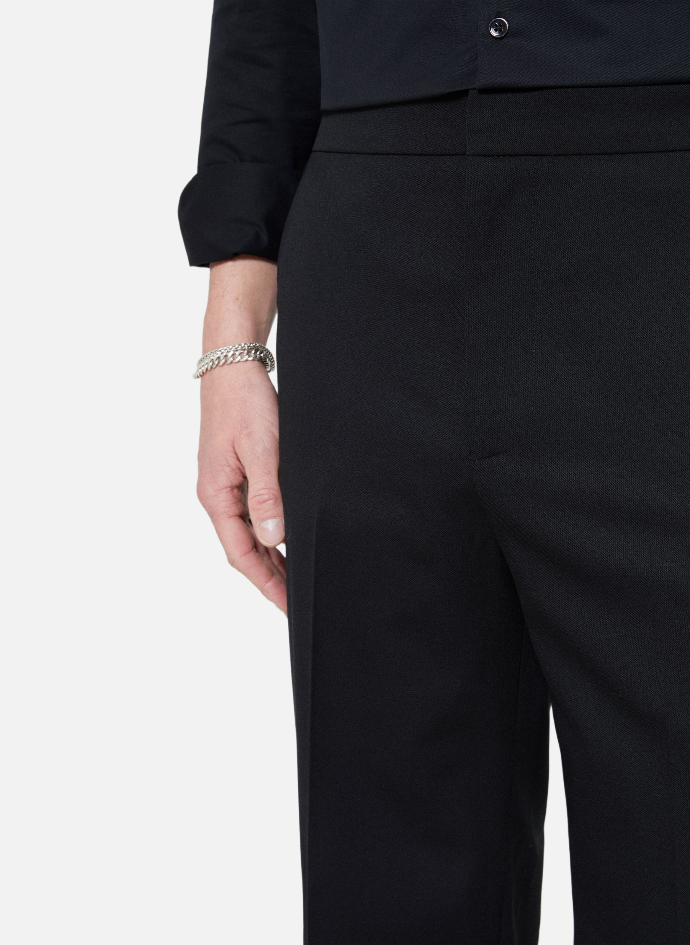 Semi-elasticated wide-leg pants THE KOOPLES Black