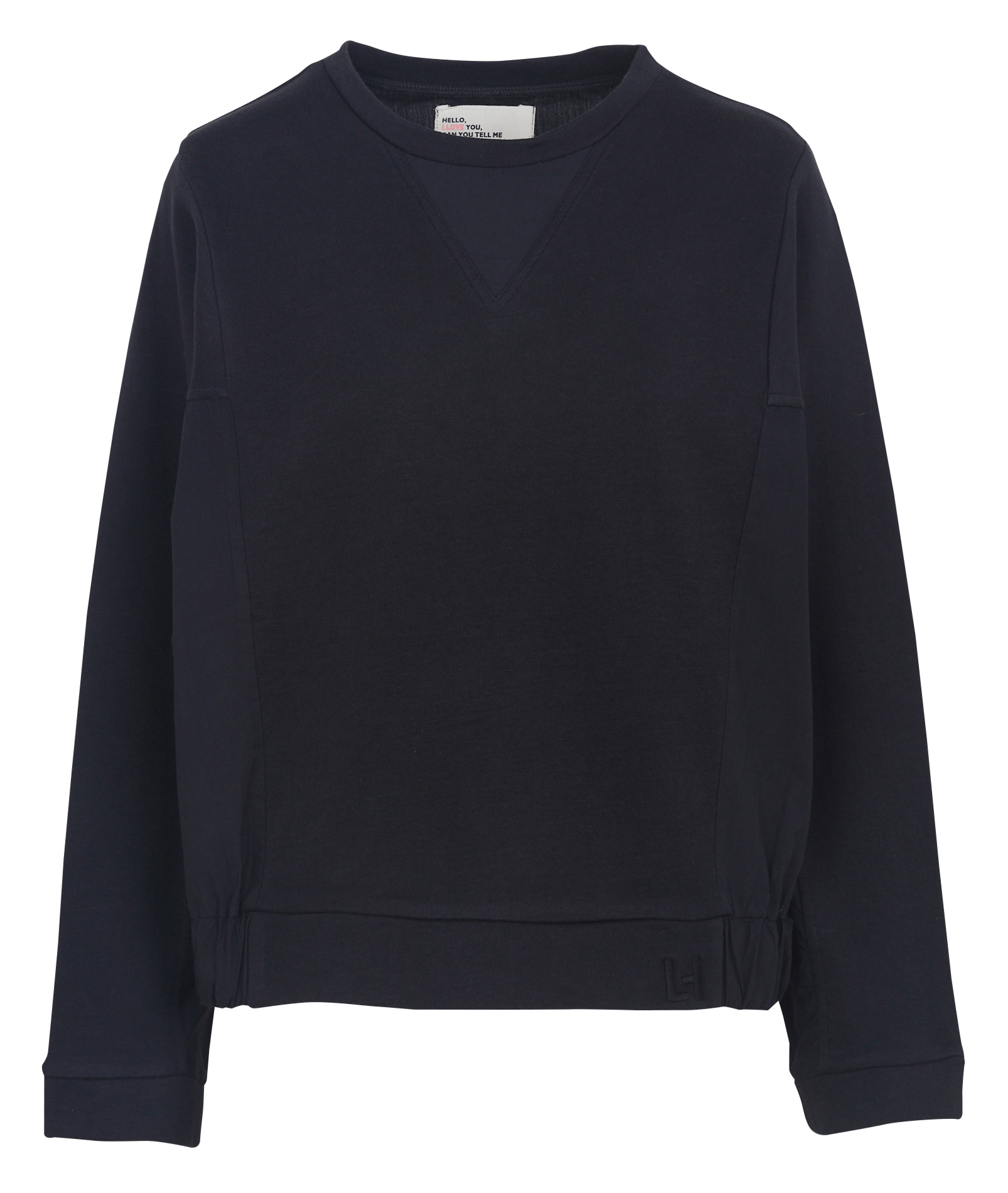 Round-neck organic cotton-blend sweater LEON & HARPER