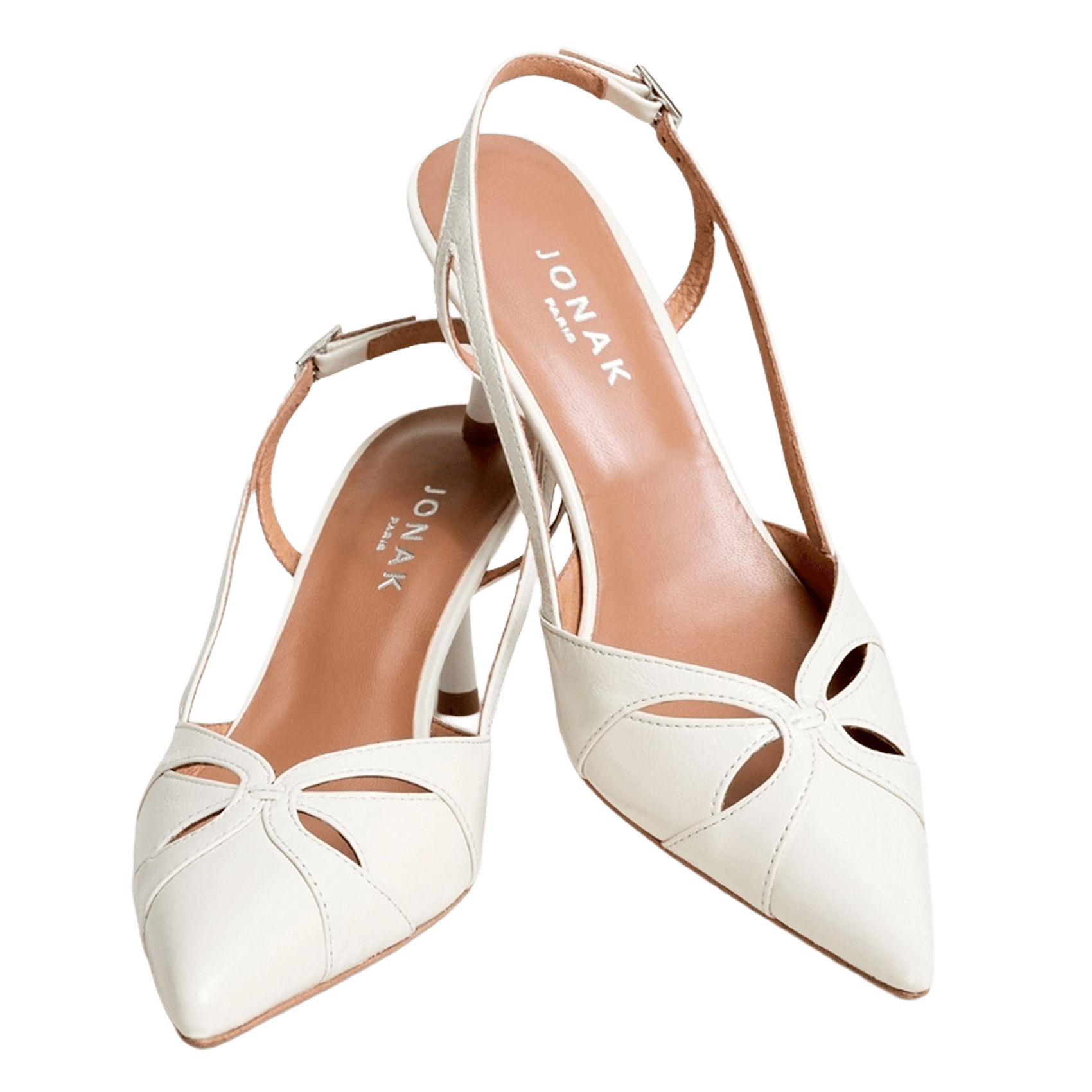 Hoge sandalen van leer JONAK Wit