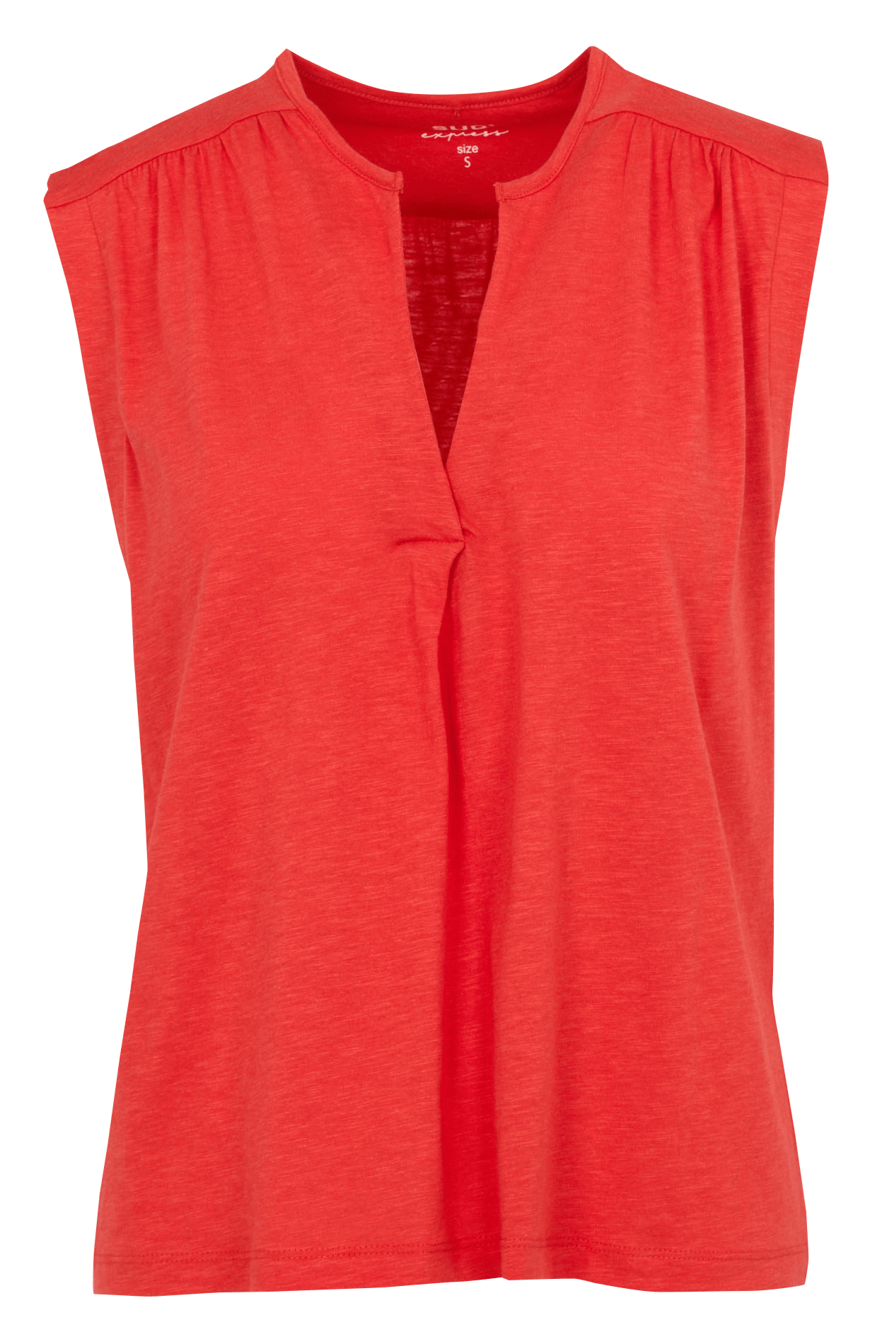 Loose-fit cotton-blend V-neck T-shirt SUD EXPRESS