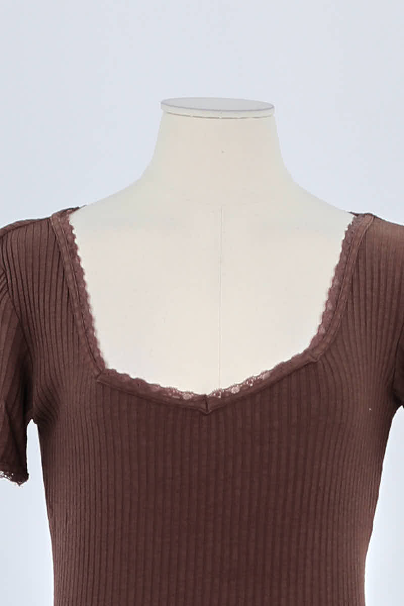 T-shirt ROUJE - Seconde Main Brown